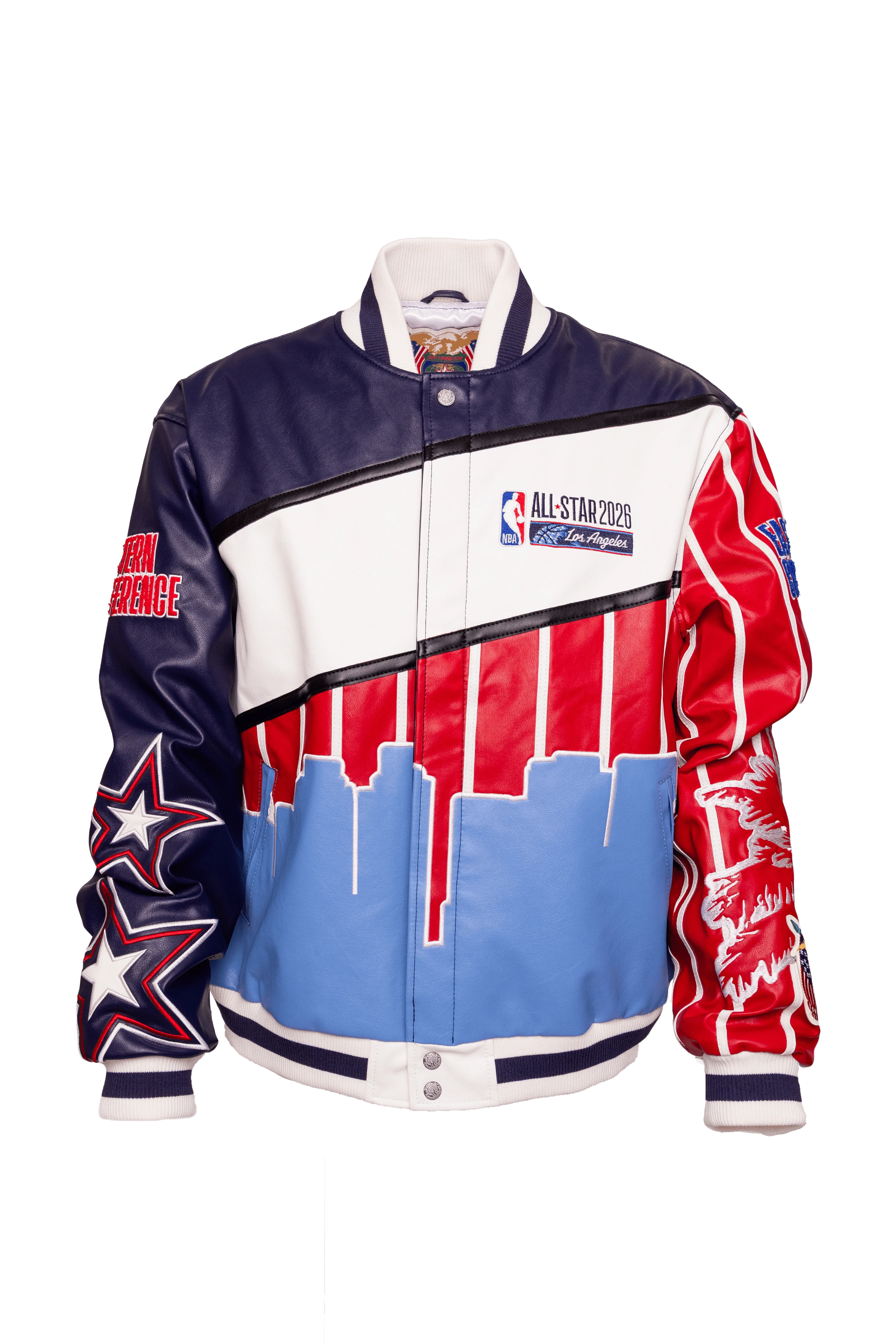 2026 NBA All-Star Los Angeles Vegan Leather Jacket - Image 2