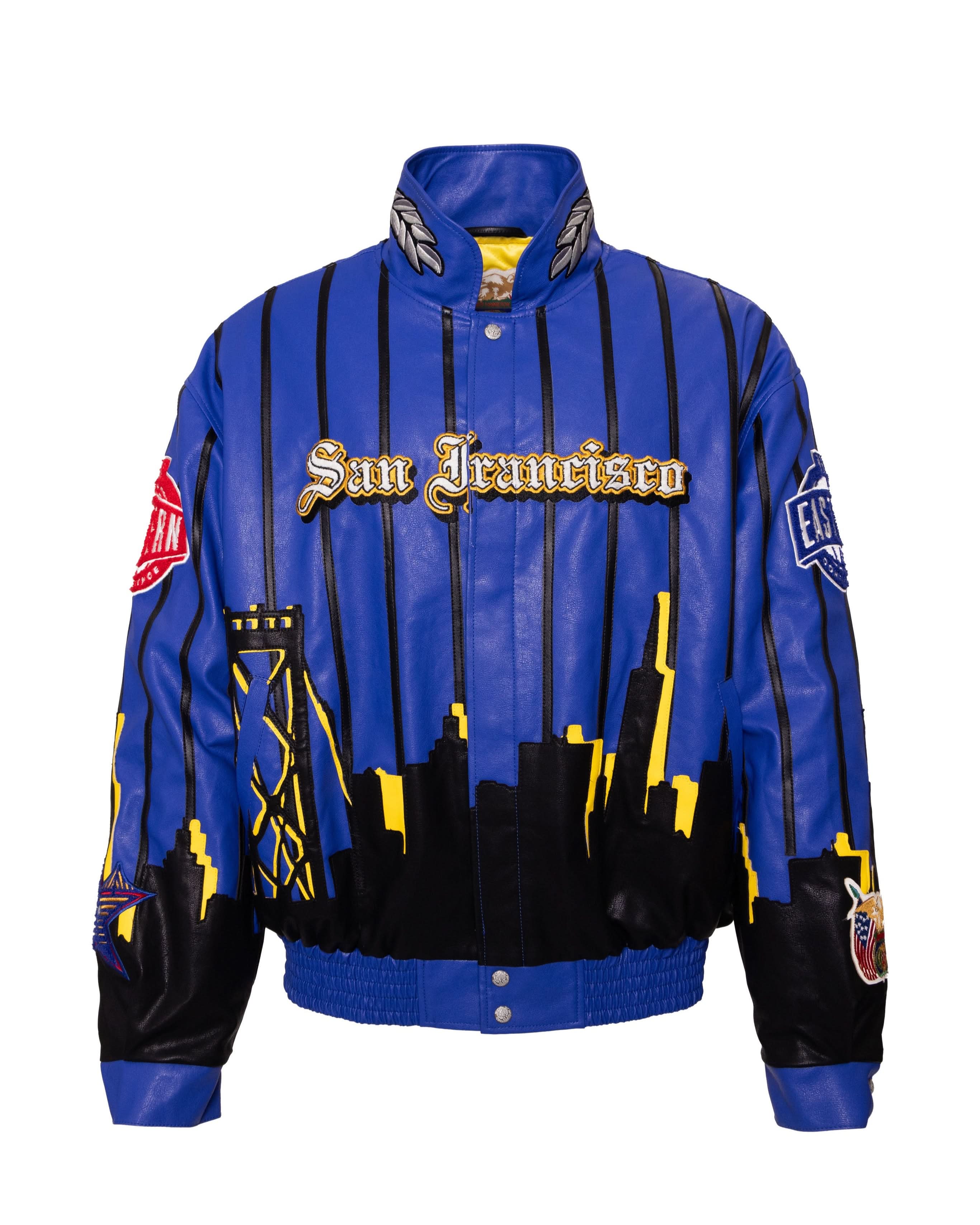 2025 NBA All-Star San Francisco Bay Area Vegan Leather Jacket - Image 2