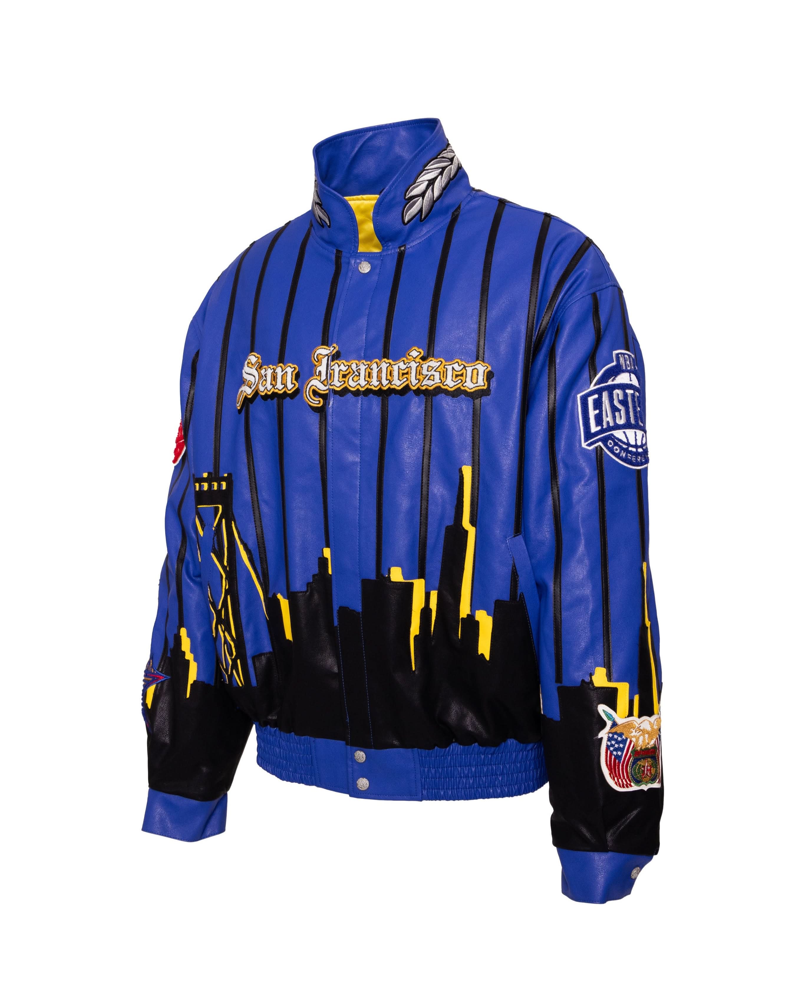 2025 NBA All-Star San Francisco Bay Area Vegan Leather Jacket - Image 3