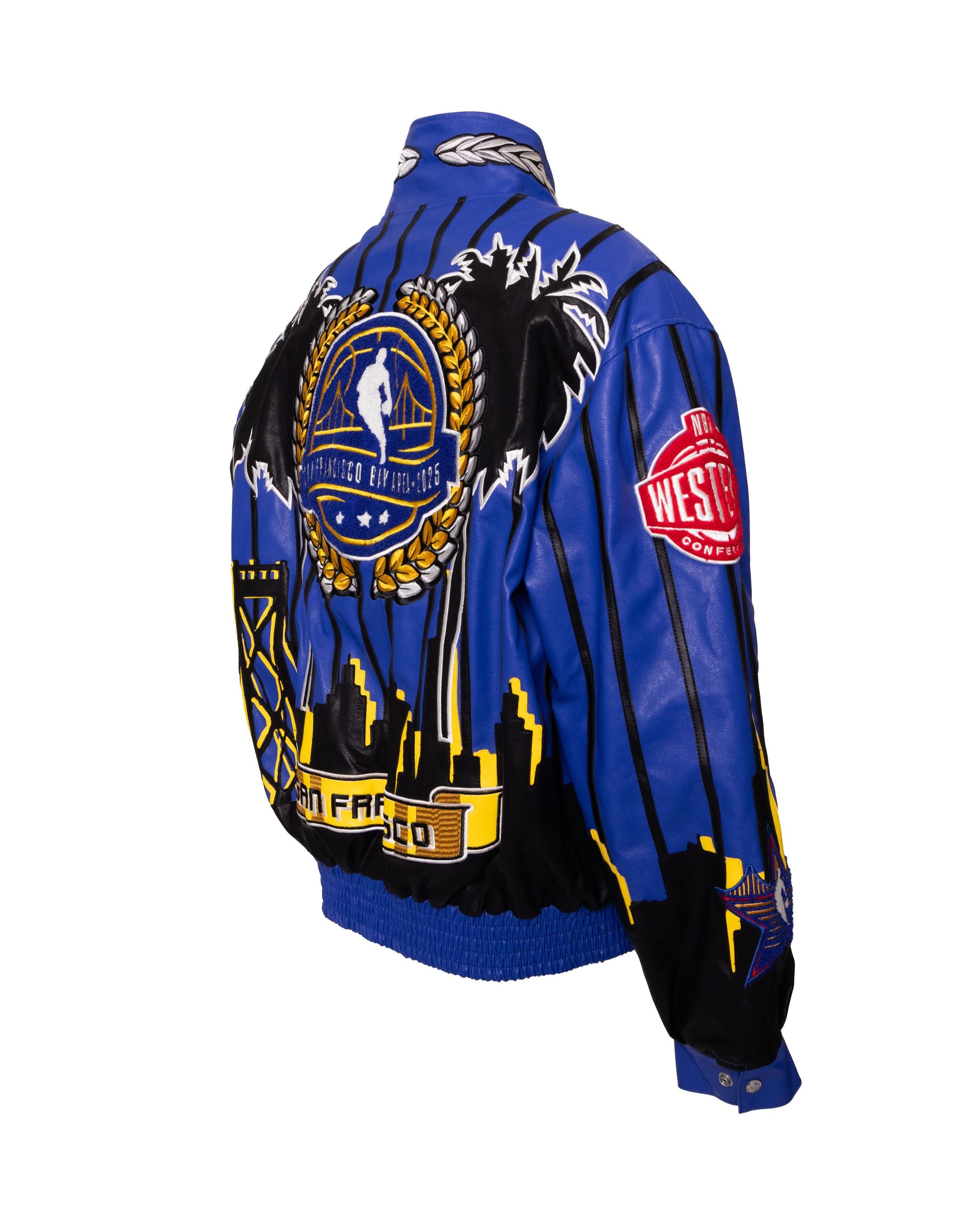 2025 NBA All-Star San Francisco Bay Area Vegan Leather Jacket - Image 4