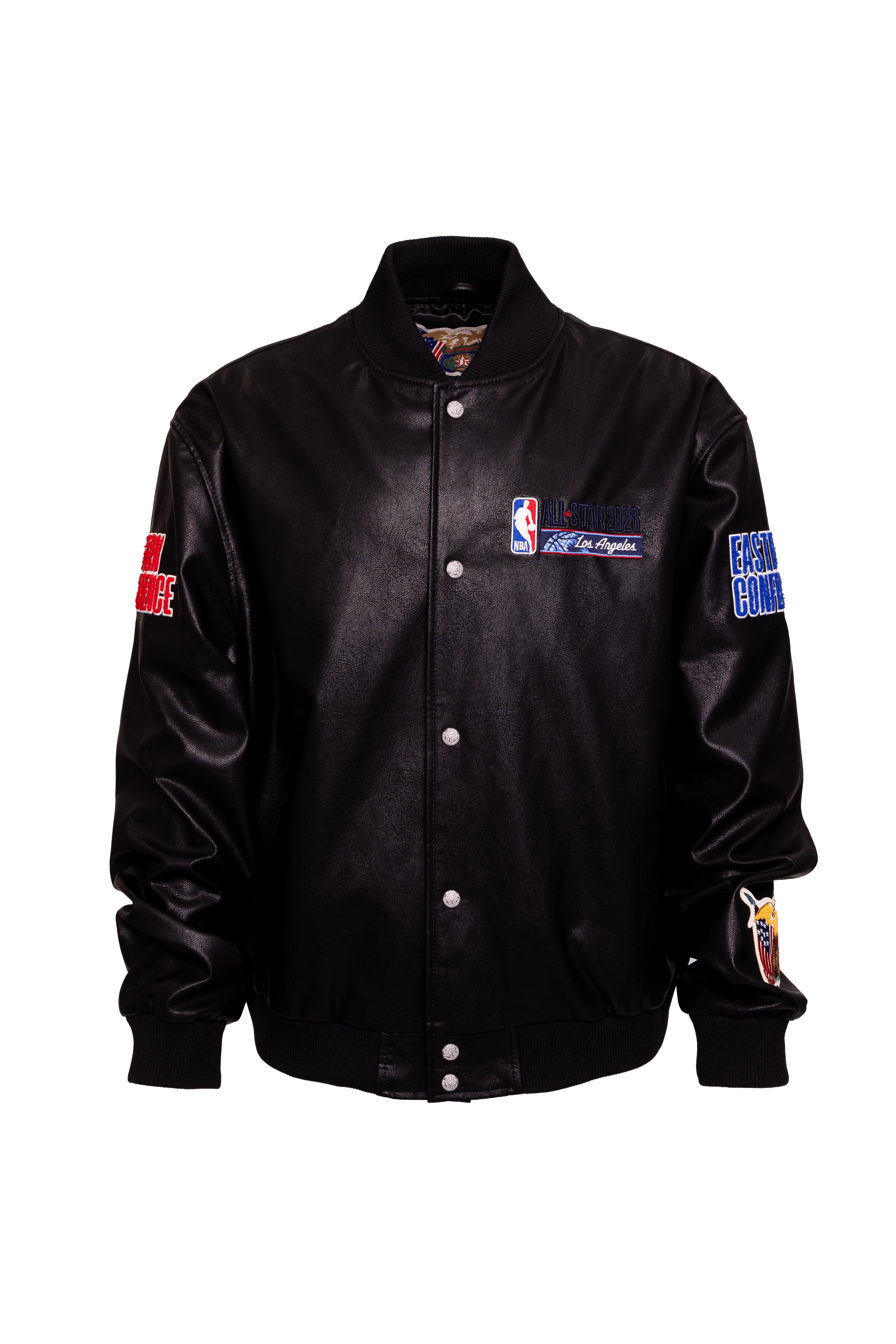 2026 NBA All-Star Los Angeles Vegan Leather Jacket - Image 2