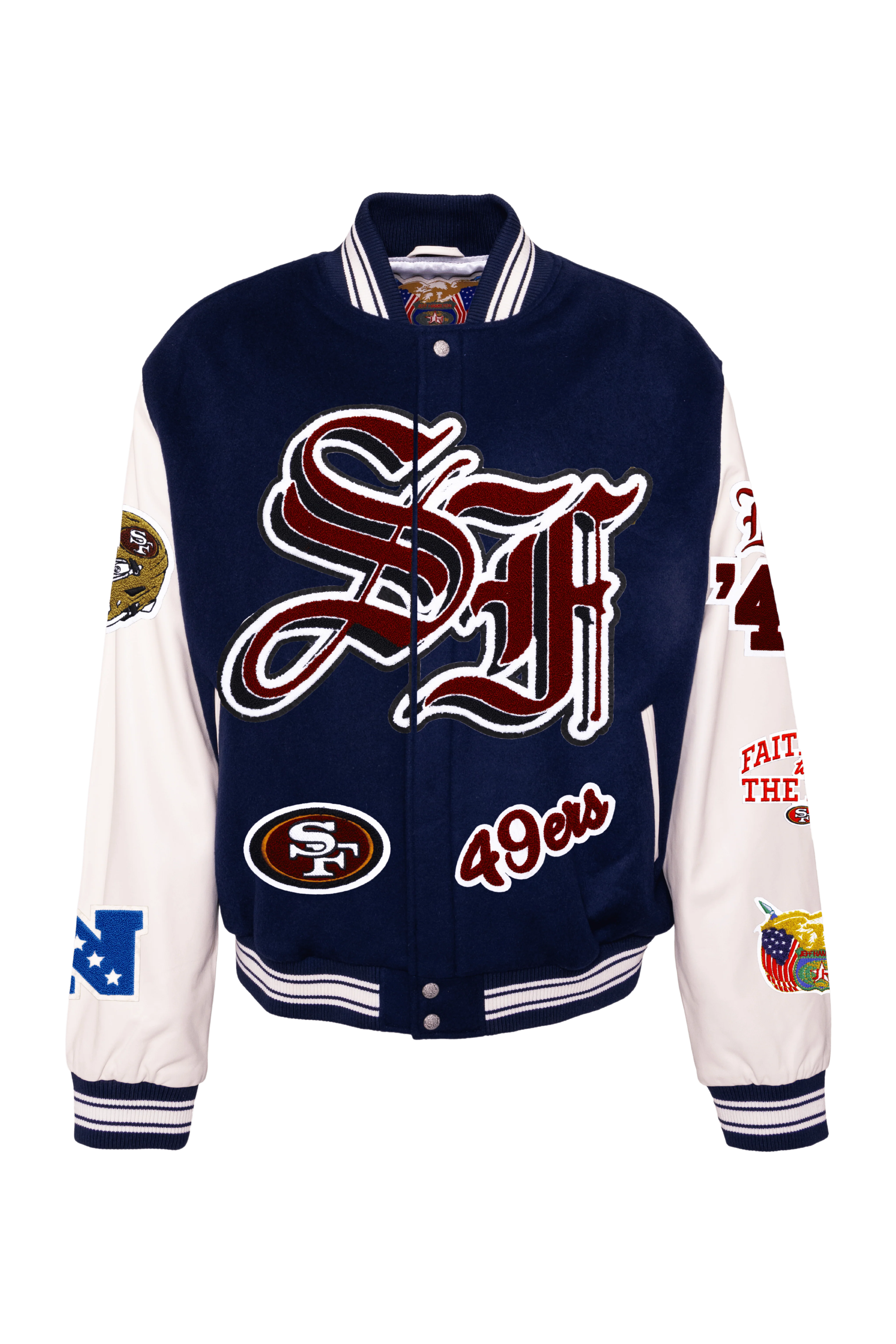 49ers Wool & Leather Jacket - Image 10