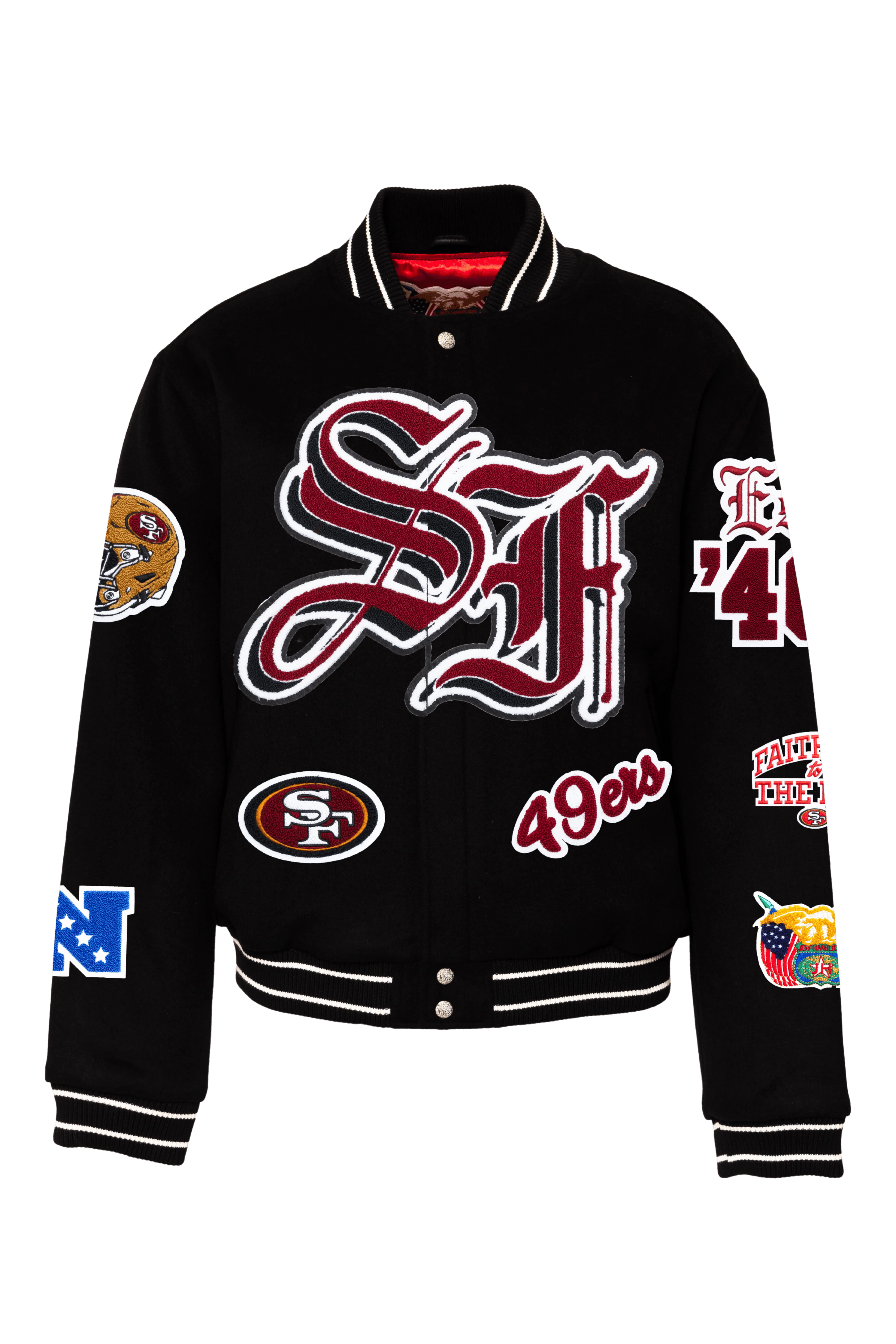 49ers Wool & Leather Jacket - Image 15