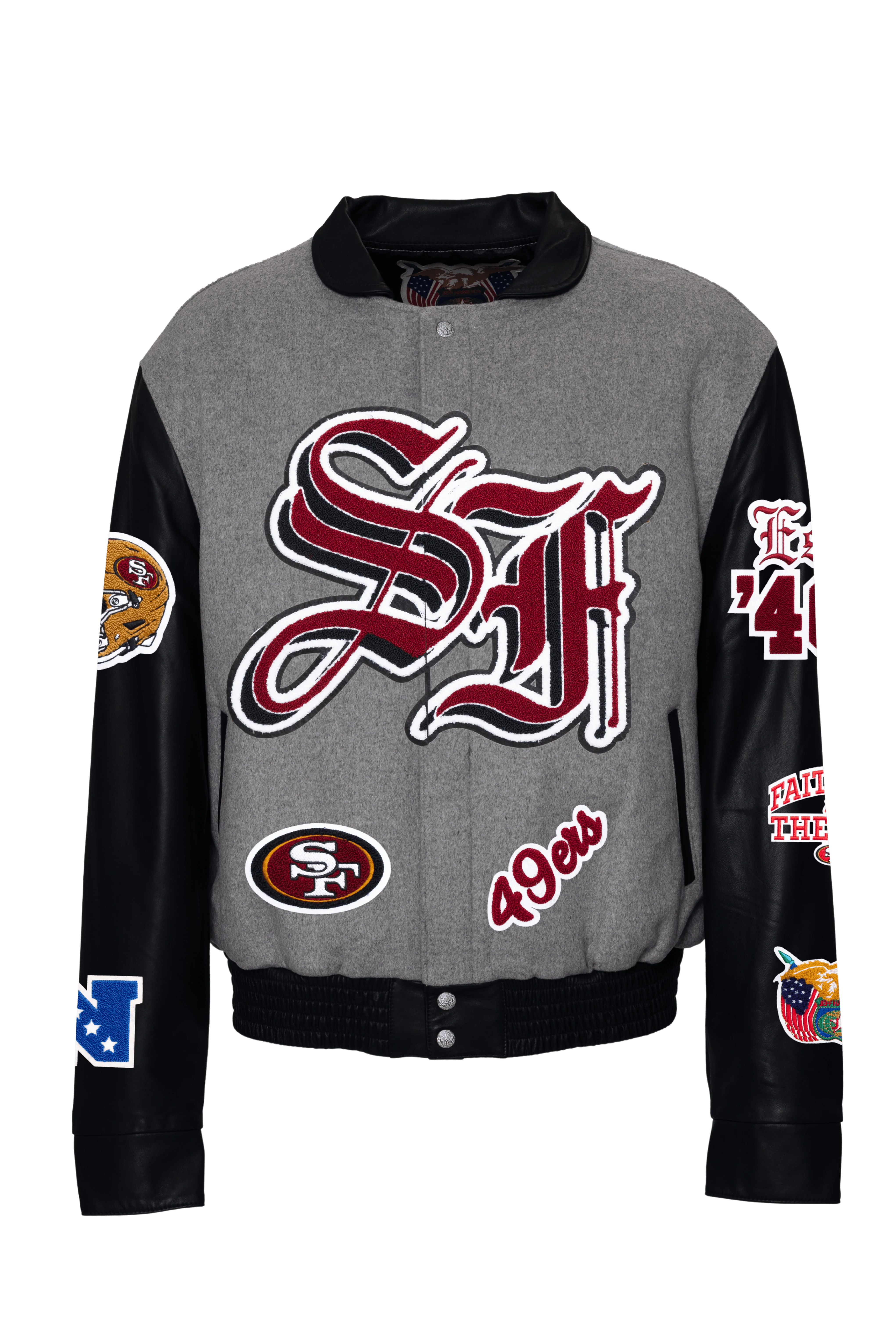 49ers Wool & Leather Jacket - Image 5
