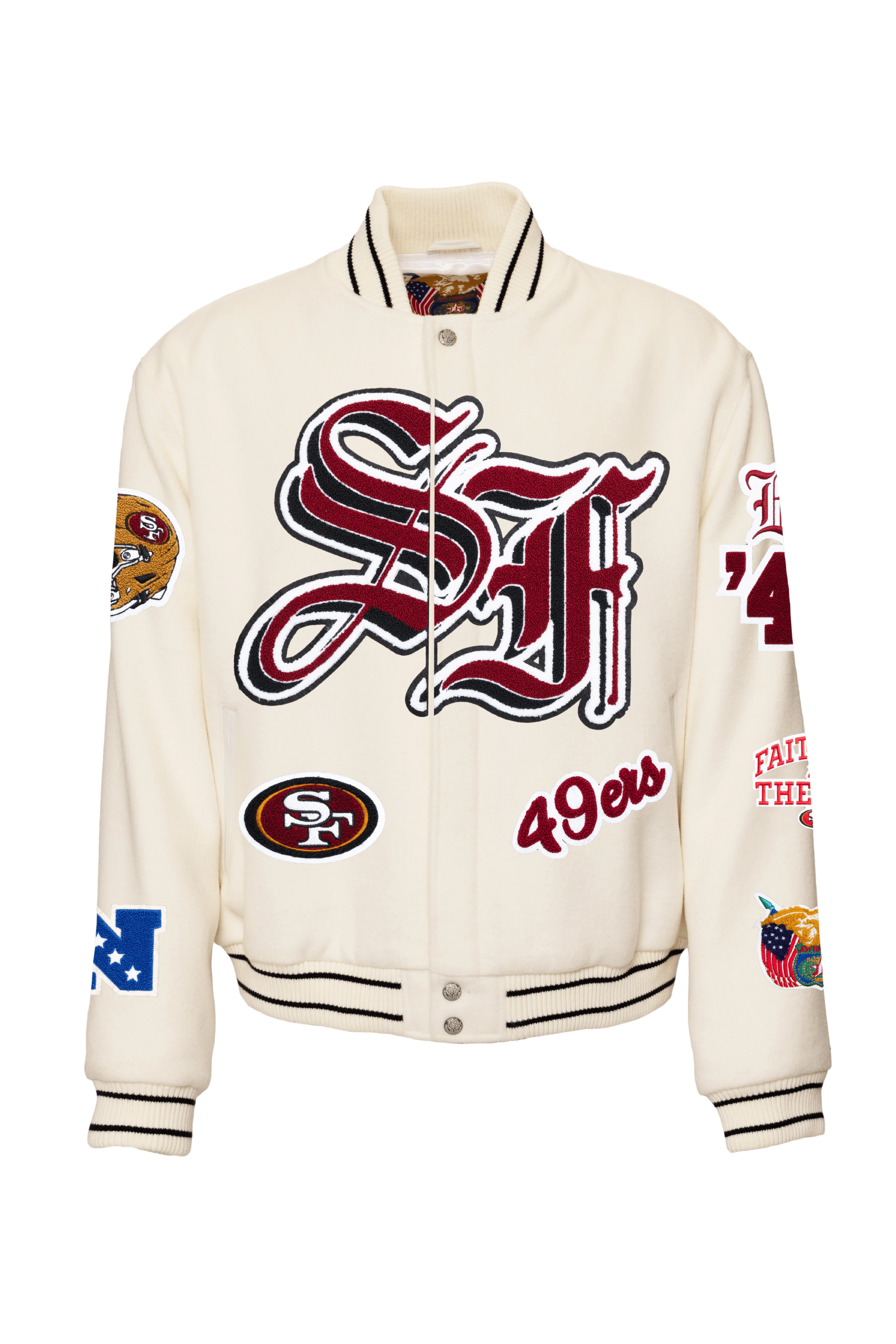 49ers Wool & Leather Jacket - Image 7