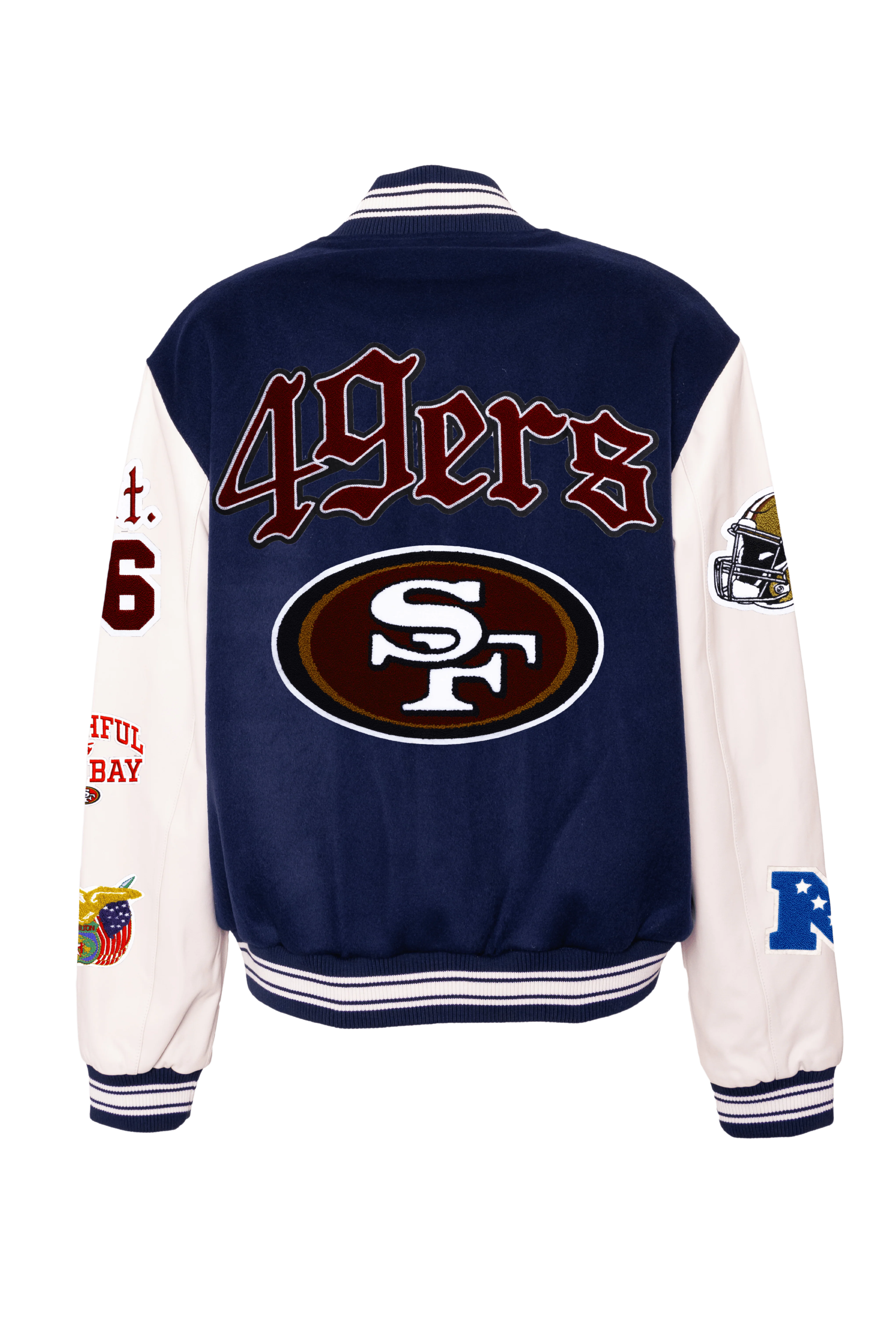 49ers Wool & Leather Jacket - Image 9