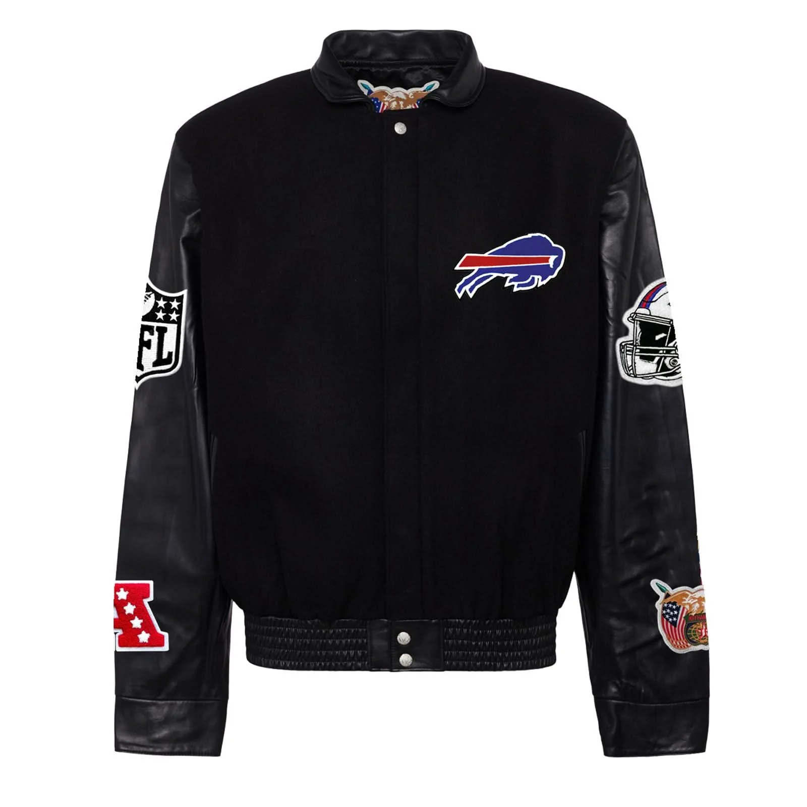 Buffalo Bills Wool & Leather Varsity Jacket - Image 2