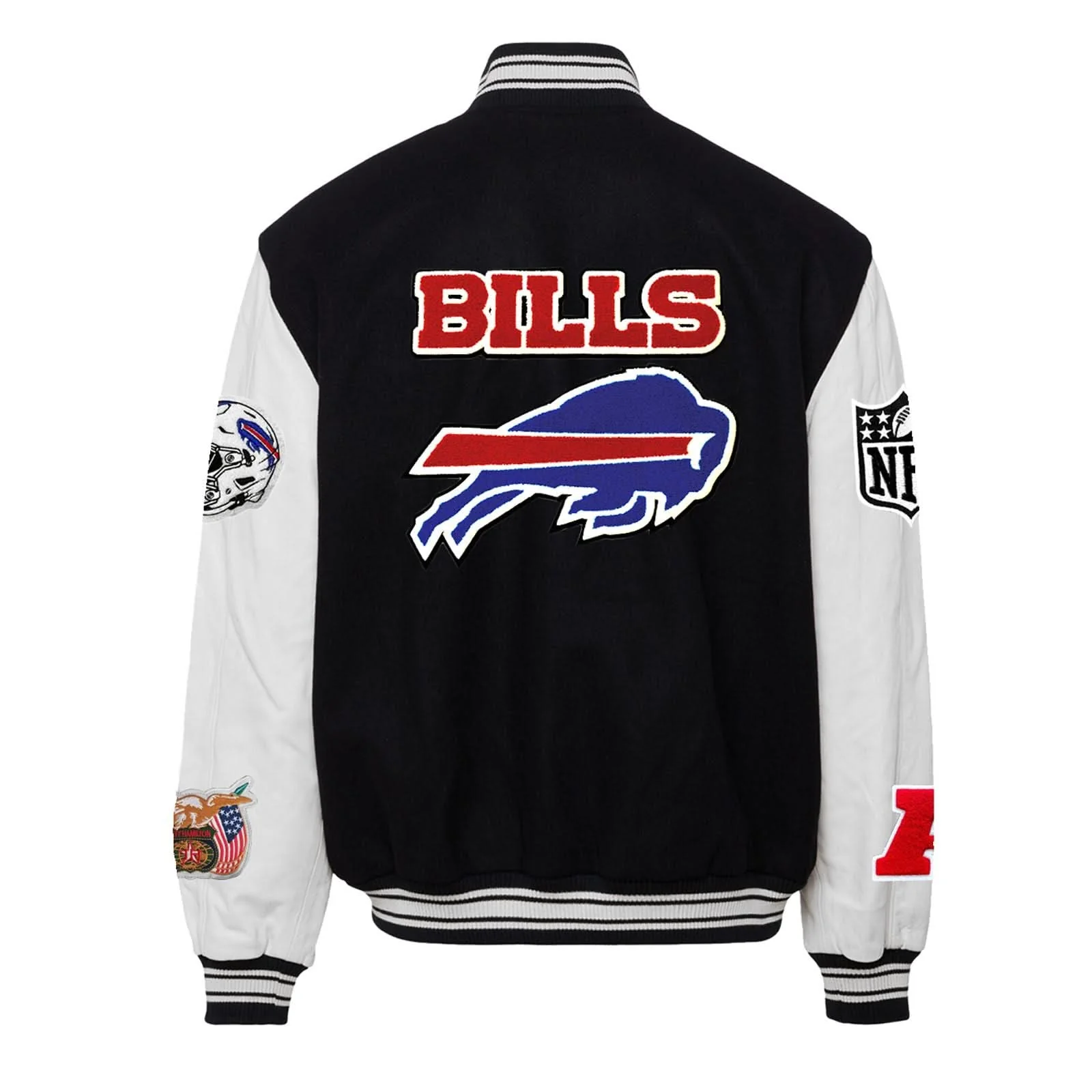Buffalo Bills Wool & Leather Varsity Jacket - Image 3