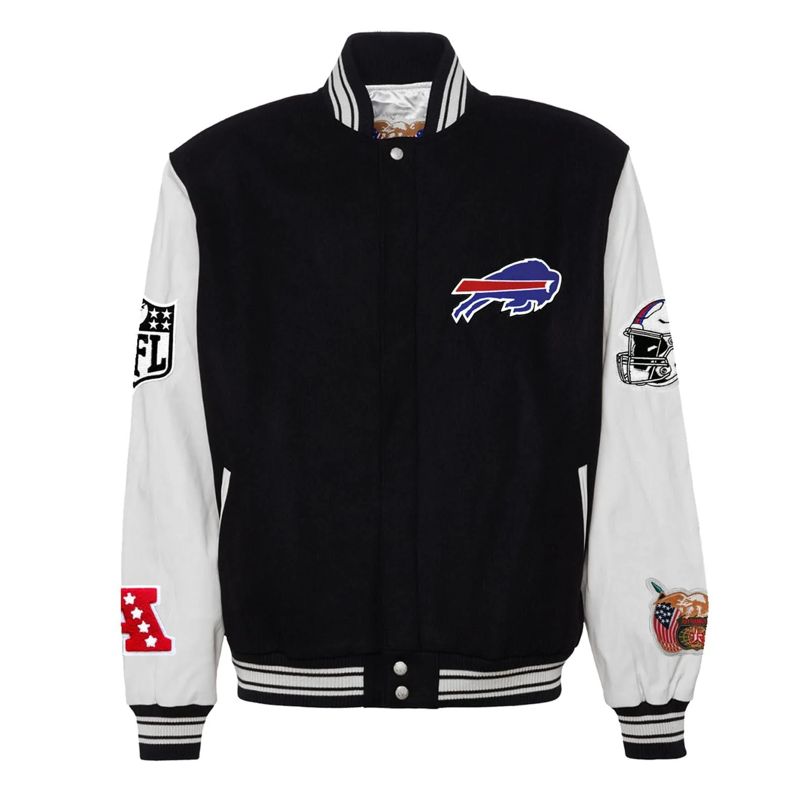 Buffalo Bills Wool & Leather Varsity Jacket - Image 4