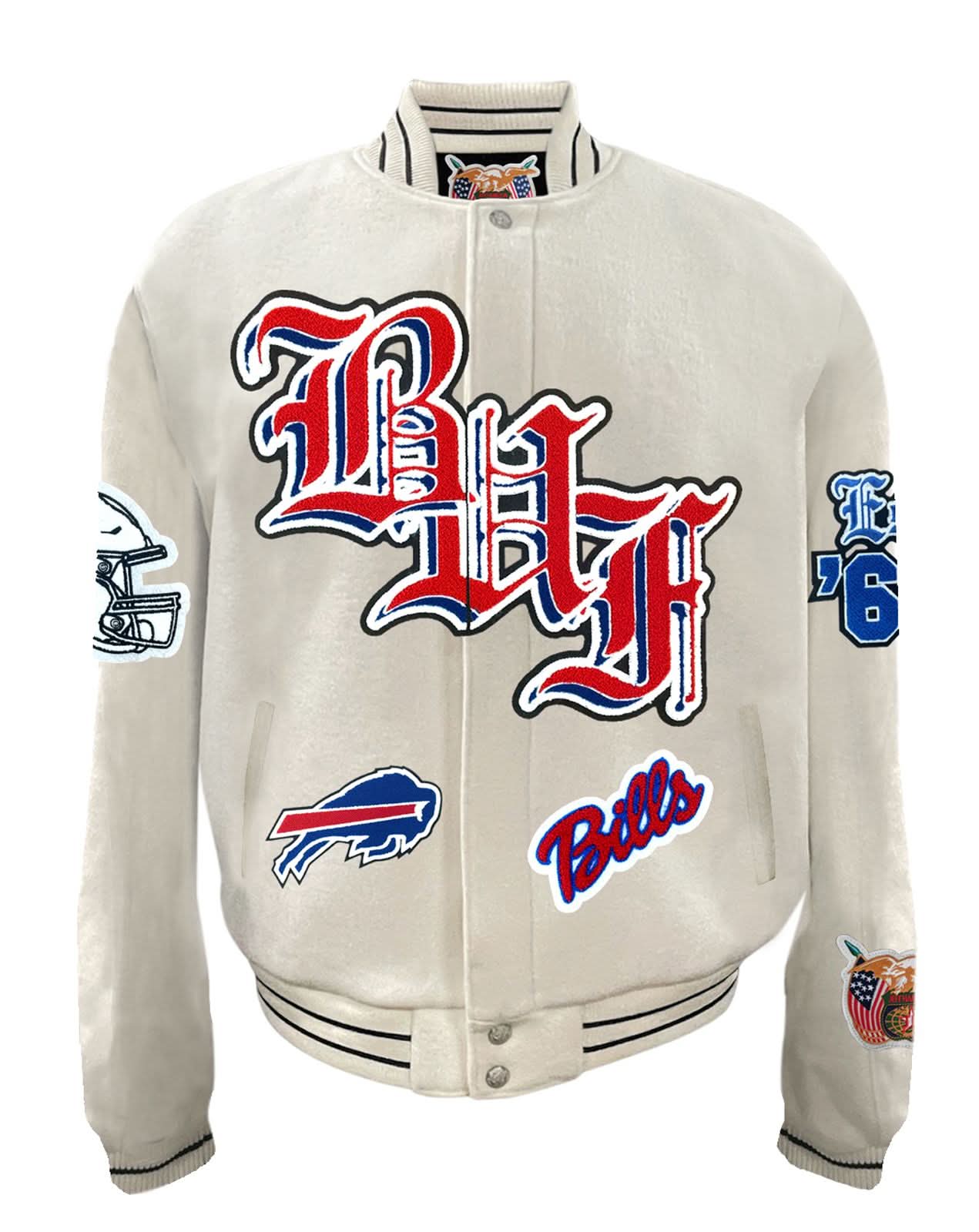 Buffalo Bills Wool Old English Varsity Jacket