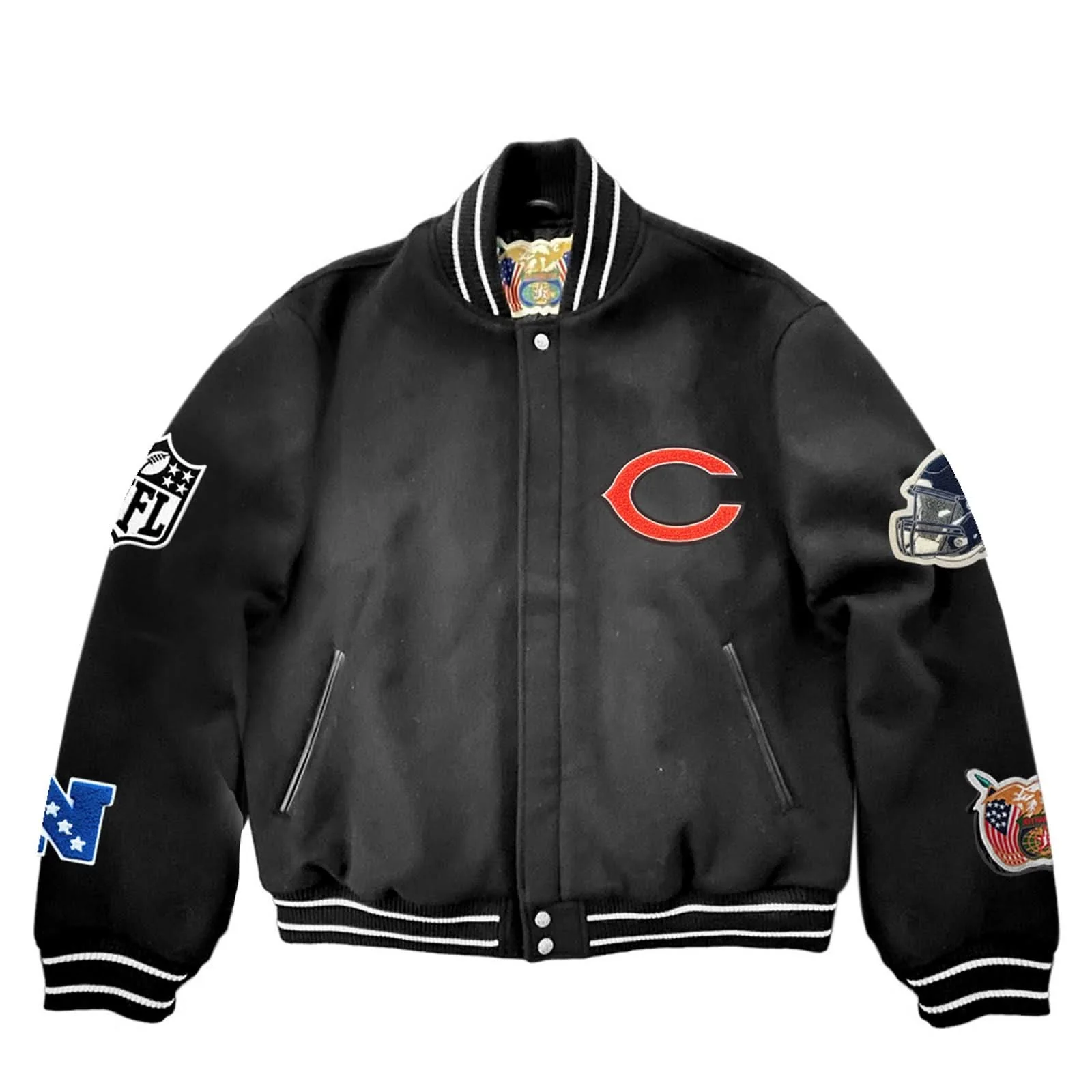 Chicago Bears Wool Varsity Jacket - Image 3
