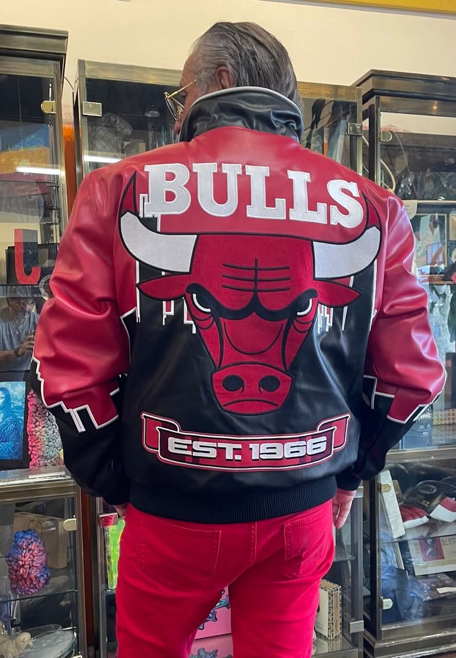 Chicago Bulls Skyline Vegan Leather Jacket - Image 3
