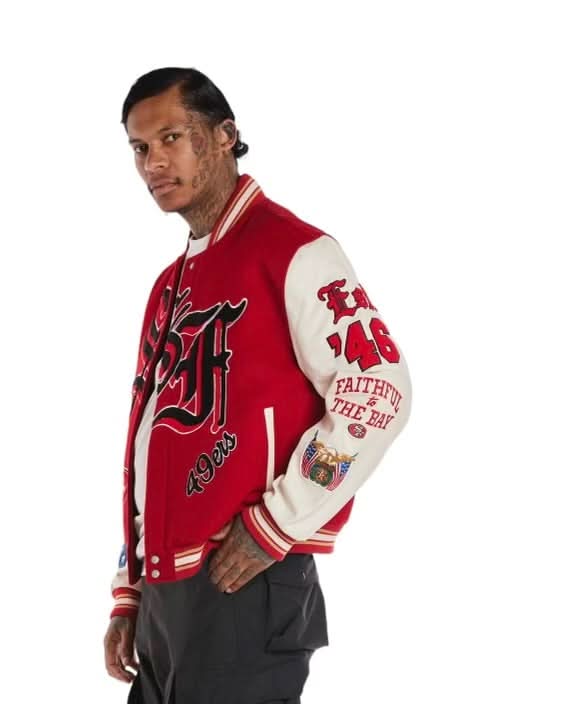 San Francisco 49ers Varsity Jacket - Image 2