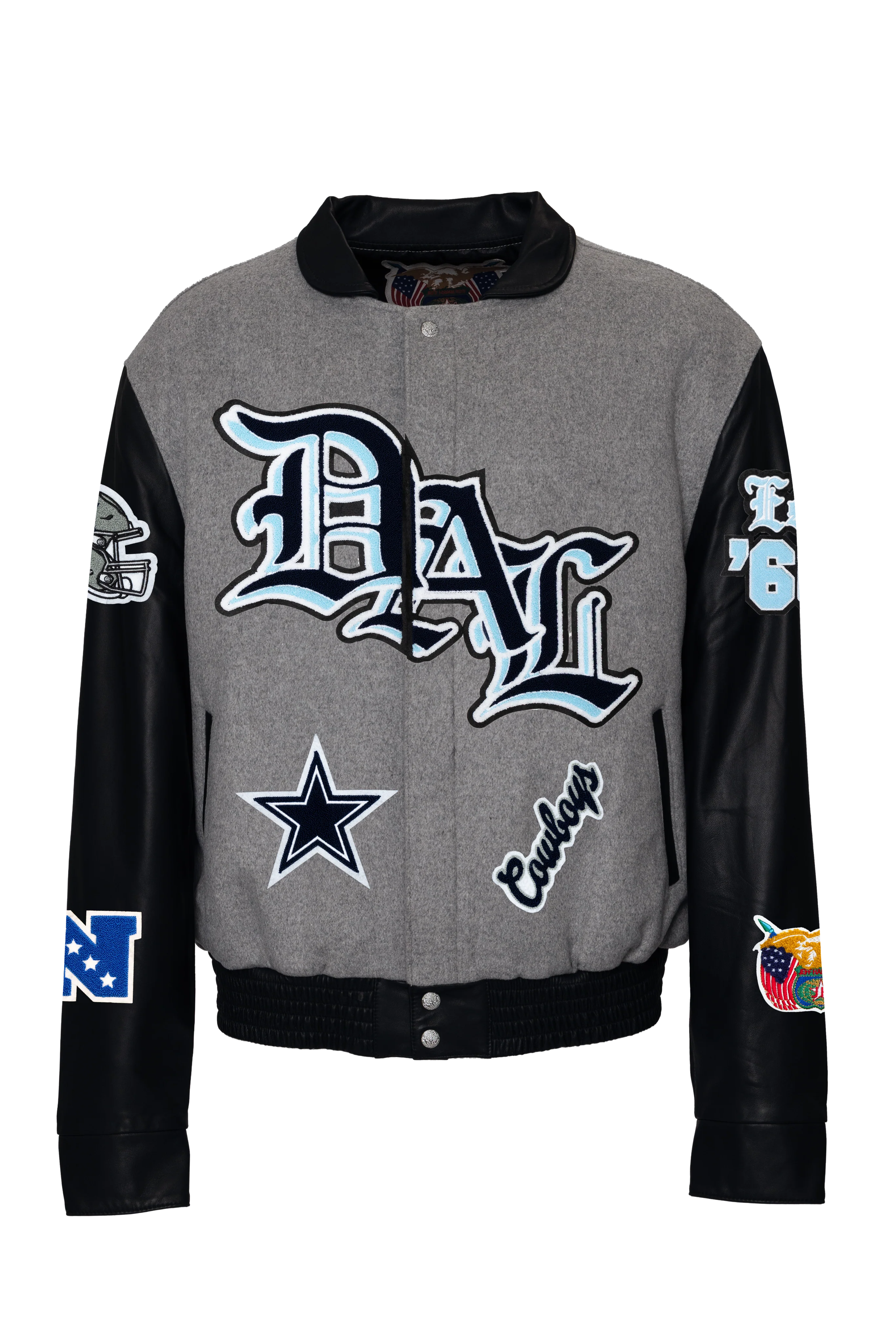 Dallas Cowboys Wool & Leather Old English Varsity Jacket - Image 4