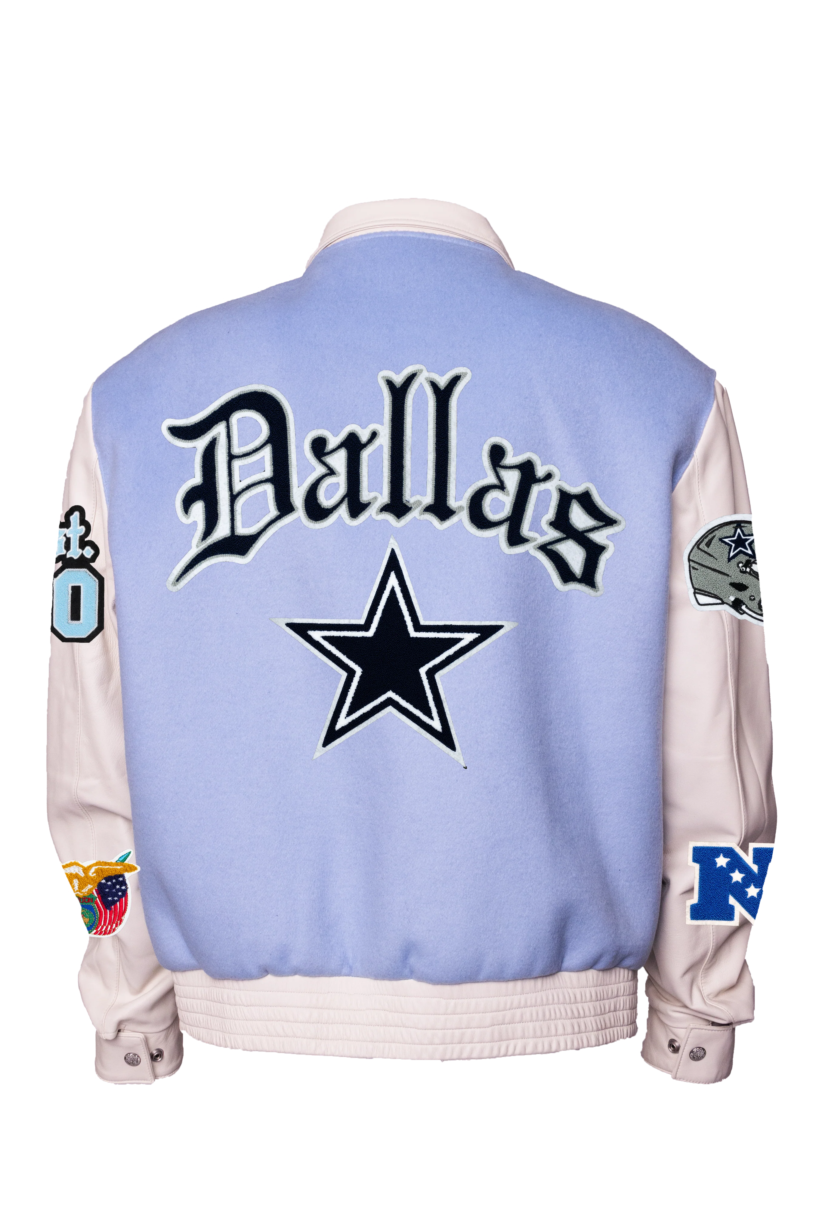 Dallas Cowboys Wool & Leather Old English Varsity Jacket - Image 5
