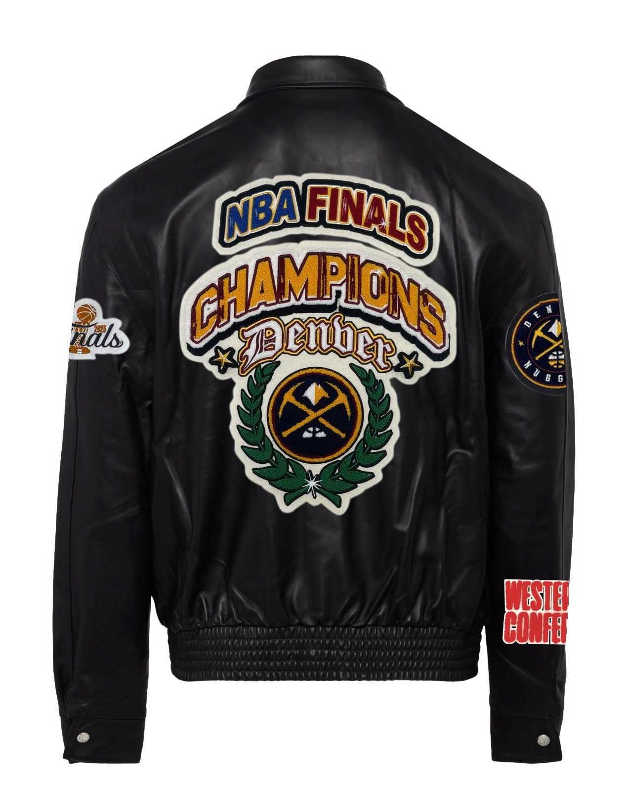 Denver Nuggets NBA Championship Leather Jacket - Image 2
