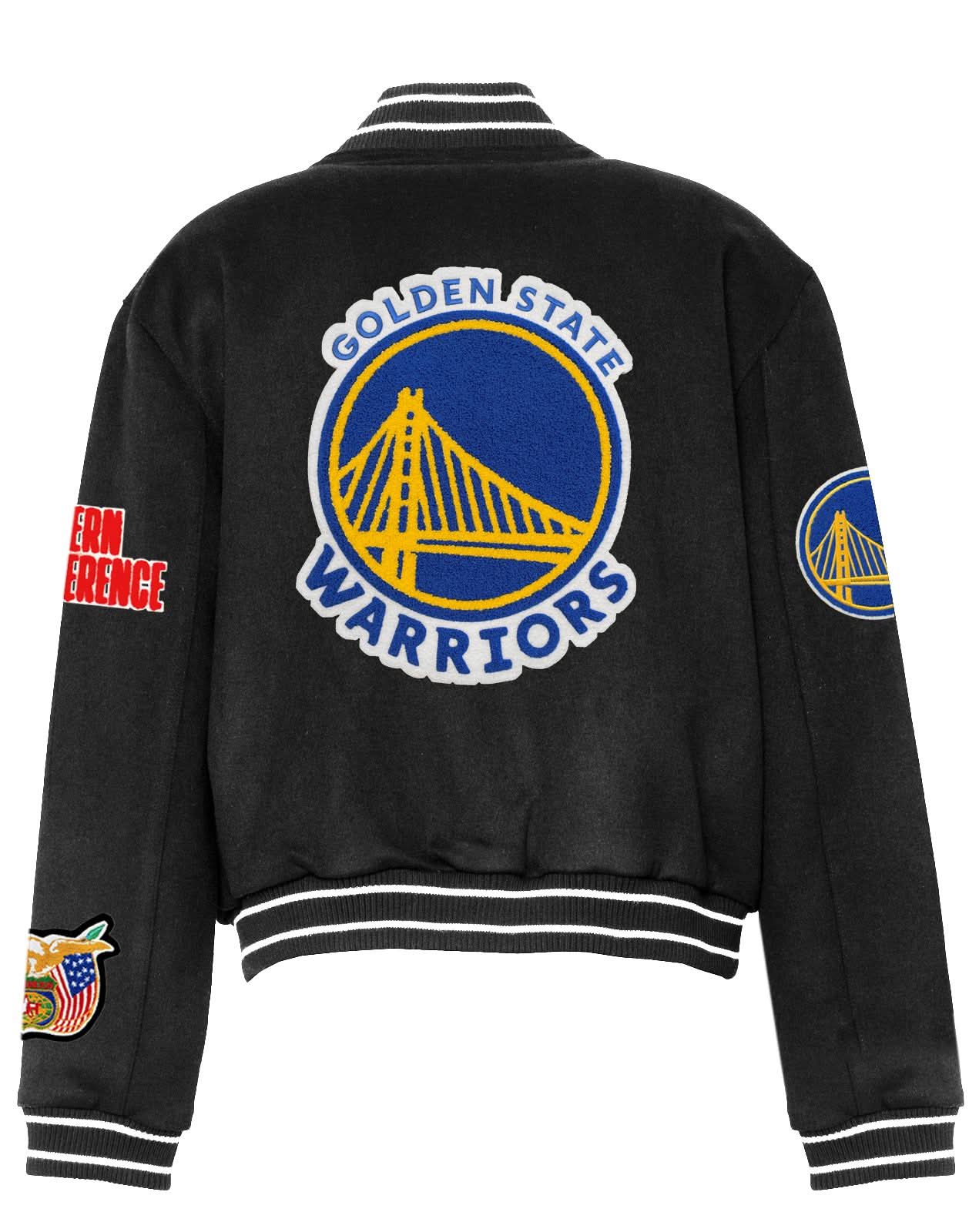Golden State Warriors Wool Varsity Jacket - Image 4