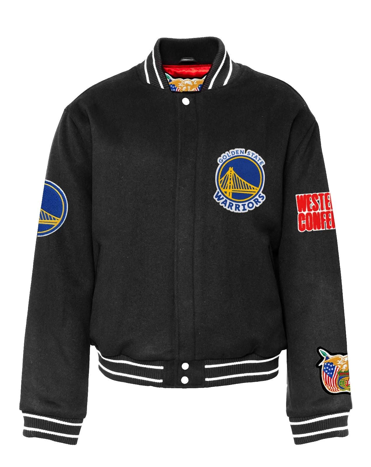 Golden State Warriors Wool Varsity Jacket - Image 5