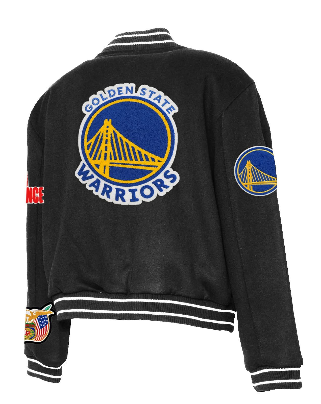 Golden State Warriors Wool Varsity Jacket - Image 6