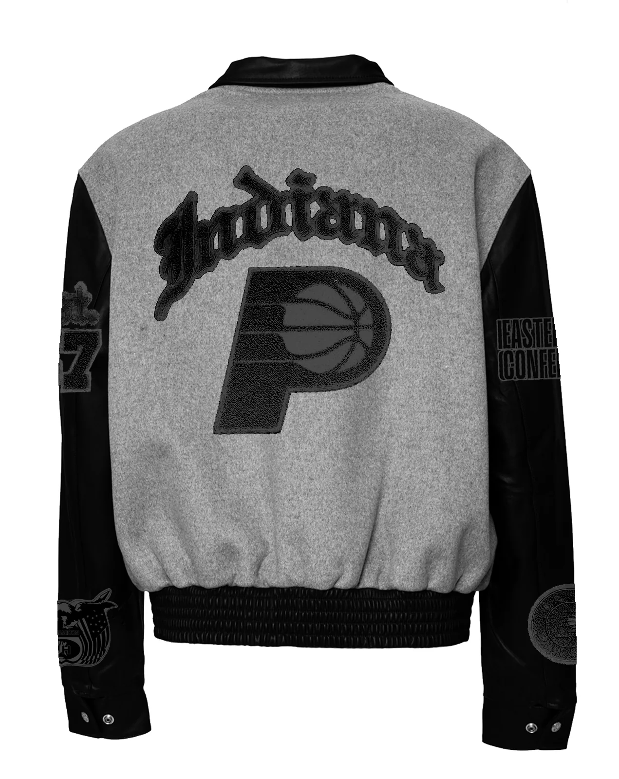 Indiana Pacers Wool & Leather Old English Varsity Jacket - Image 6