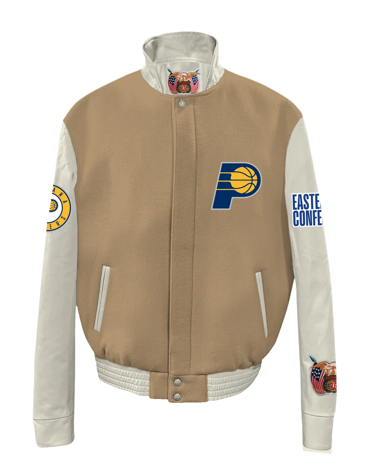 Indiana Pacers Wool & Leather Varsity Jacket - Image 10