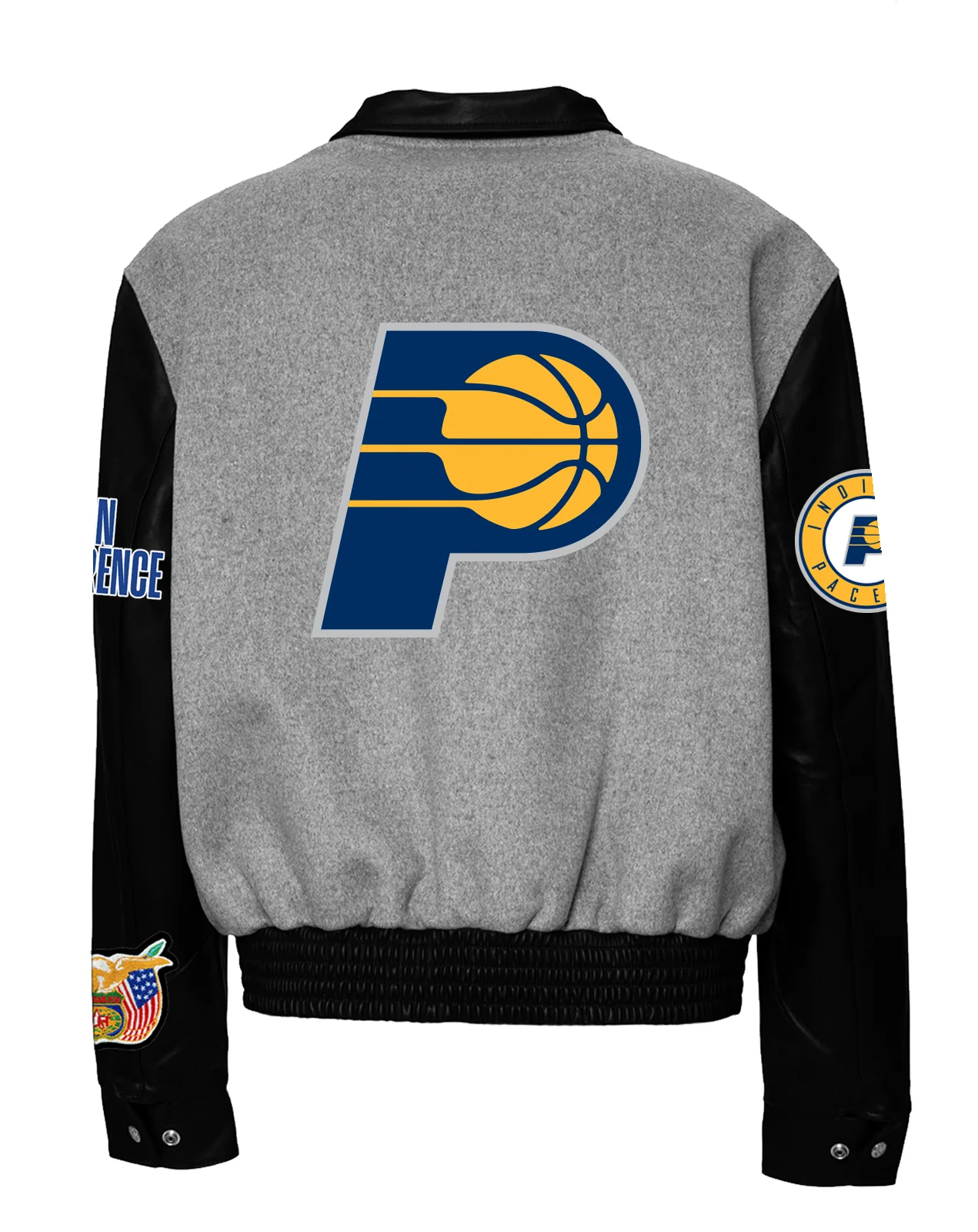 Indiana Pacers Wool & Leather Varsity Jacket - Image 11