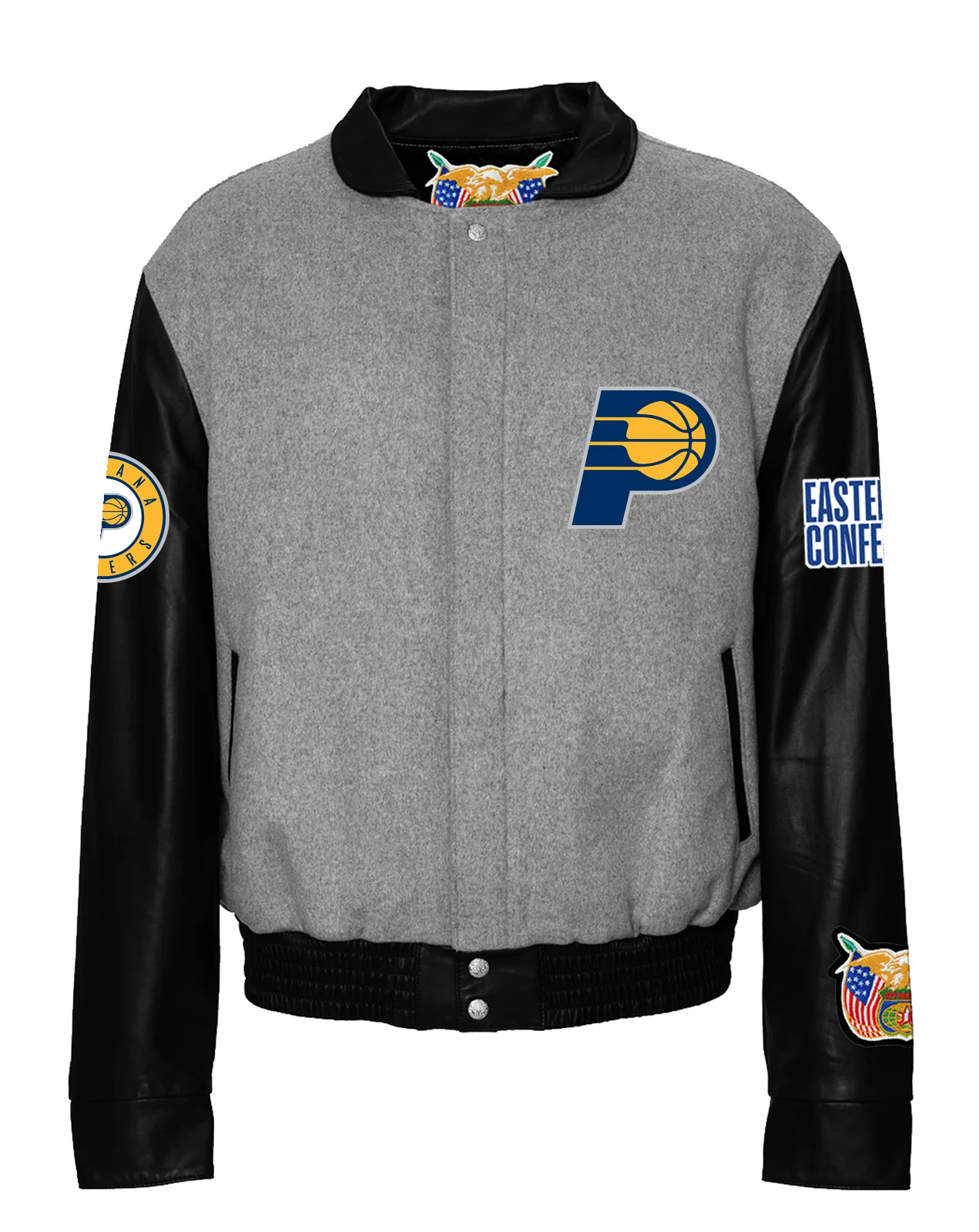 Indiana Pacers Wool & Leather Varsity Jacket - Image 12