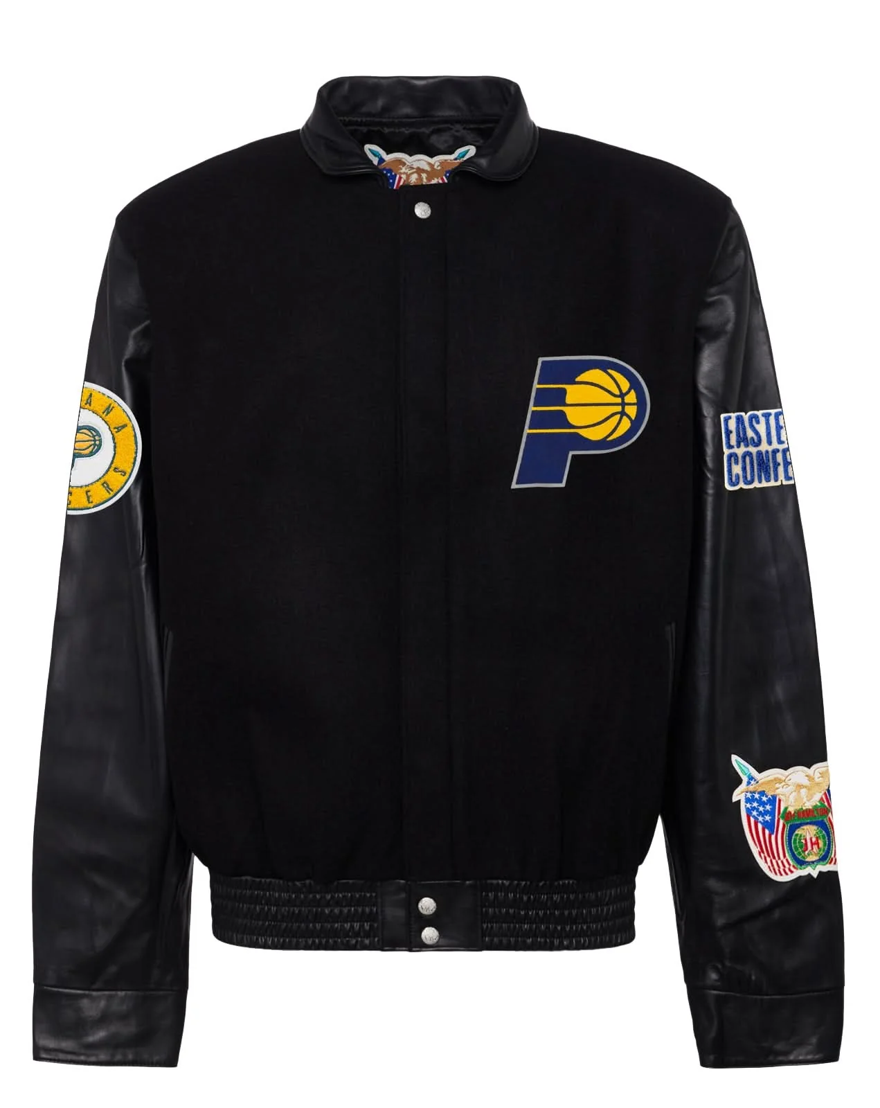 Indiana Pacers Wool & Leather Varsity Jacket - Image 3
