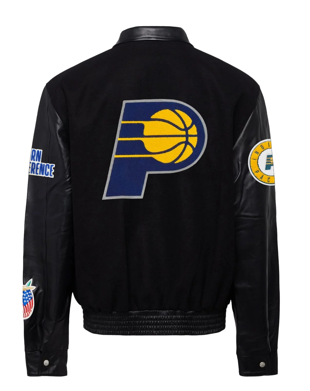 Indiana Pacers Wool & Leather Varsity Jacket - Image 4