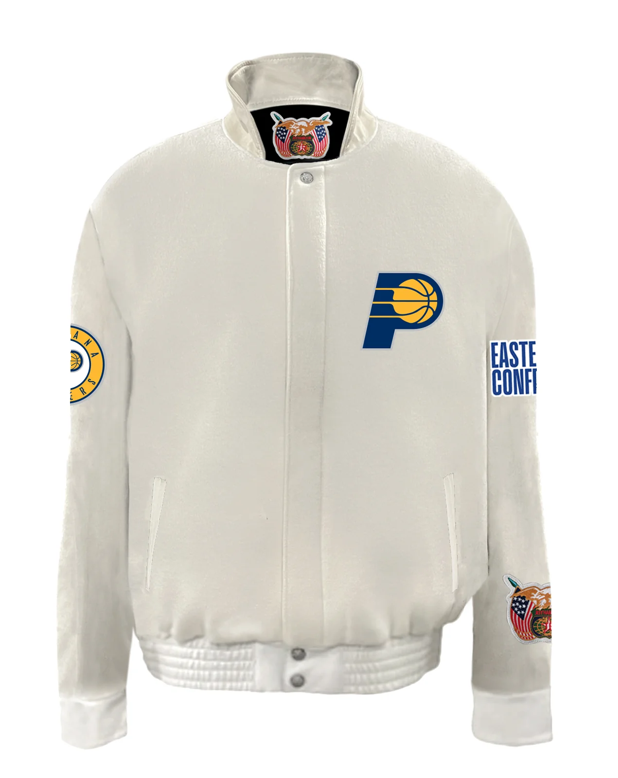 Indiana Pacers Wool & Leather Varsity Jacket - Image 5