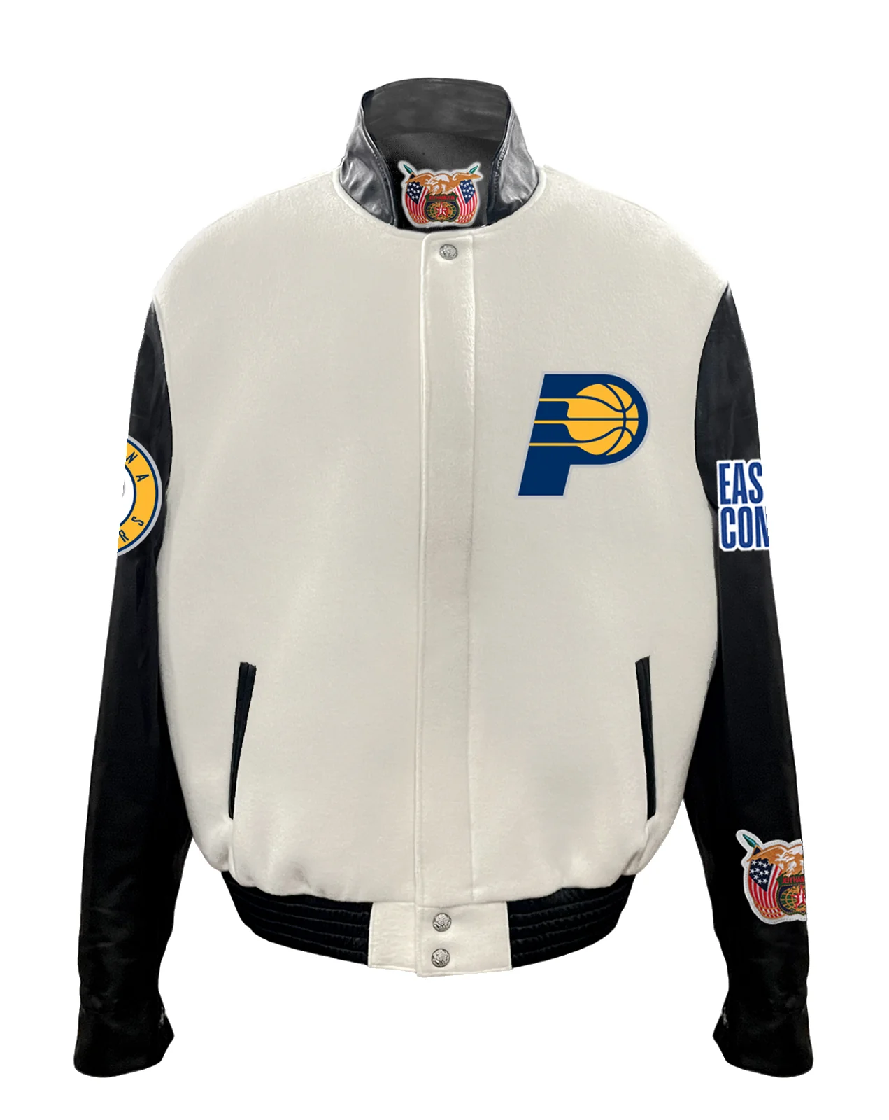 Indiana Pacers Wool & Leather Varsity Jacket - Image 7