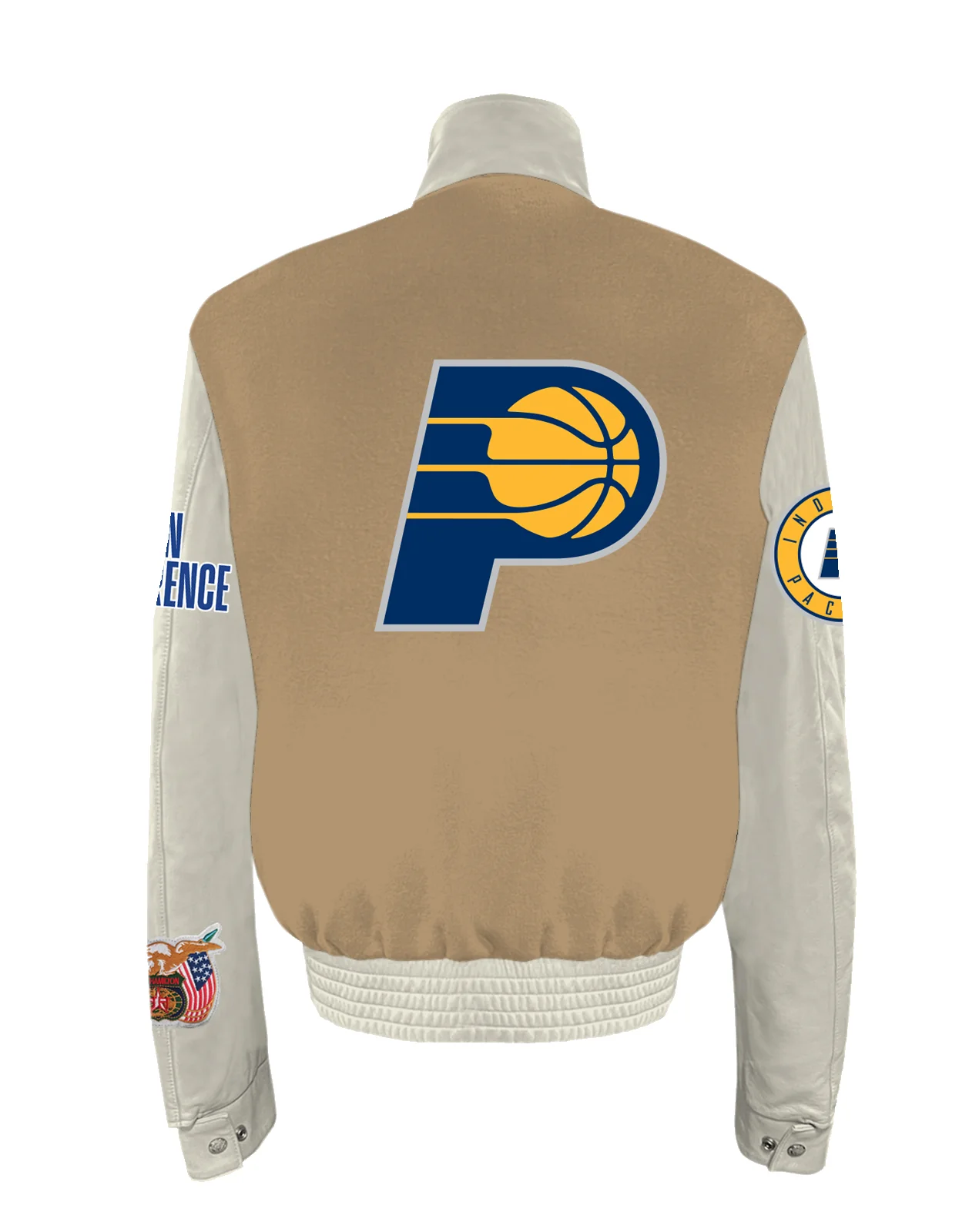 Indiana Pacers Wool & Leather Varsity Jacket - Image 9
