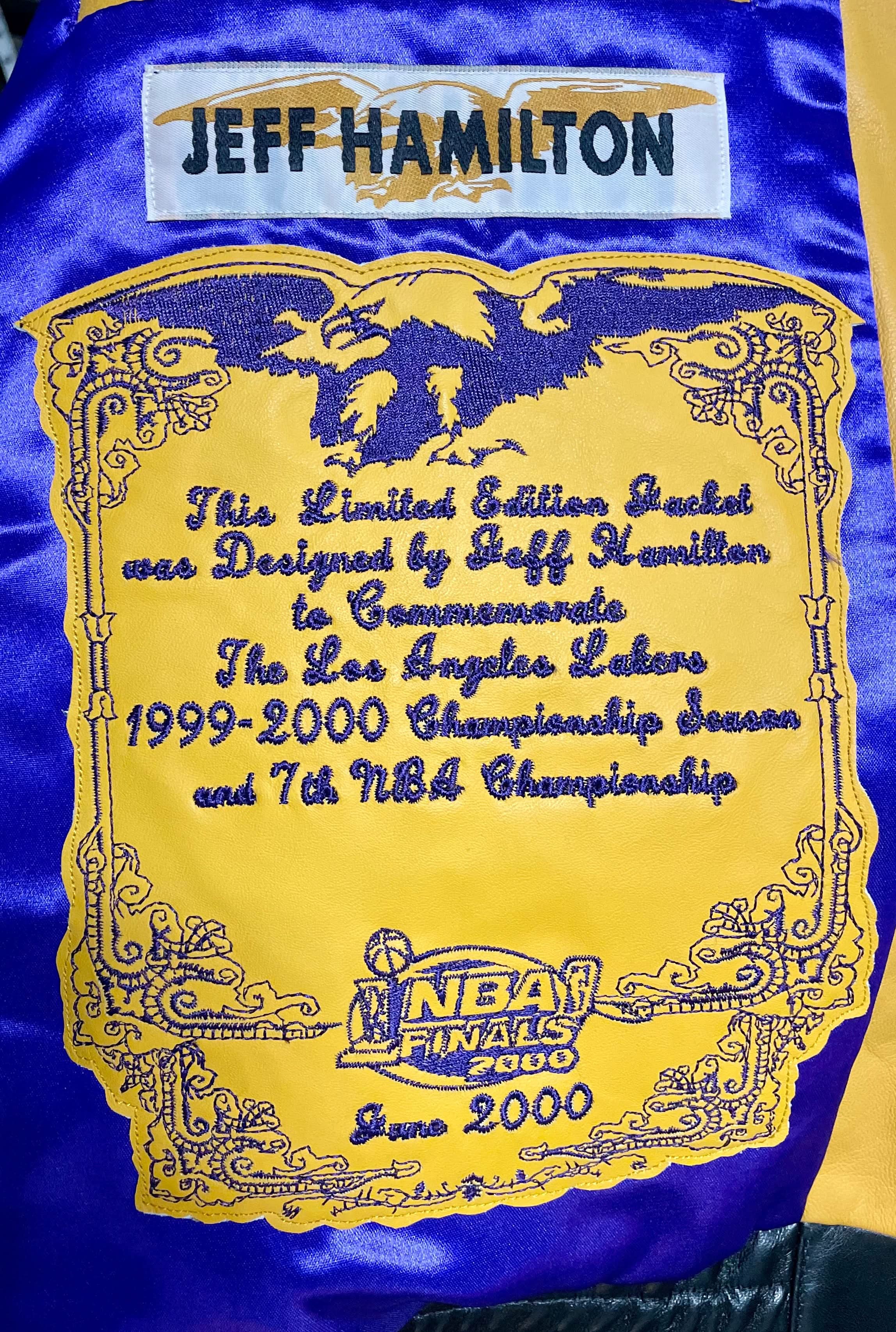 Los Angeles Lakers 2000 Championship Genuine Leather Jacket - Image 4