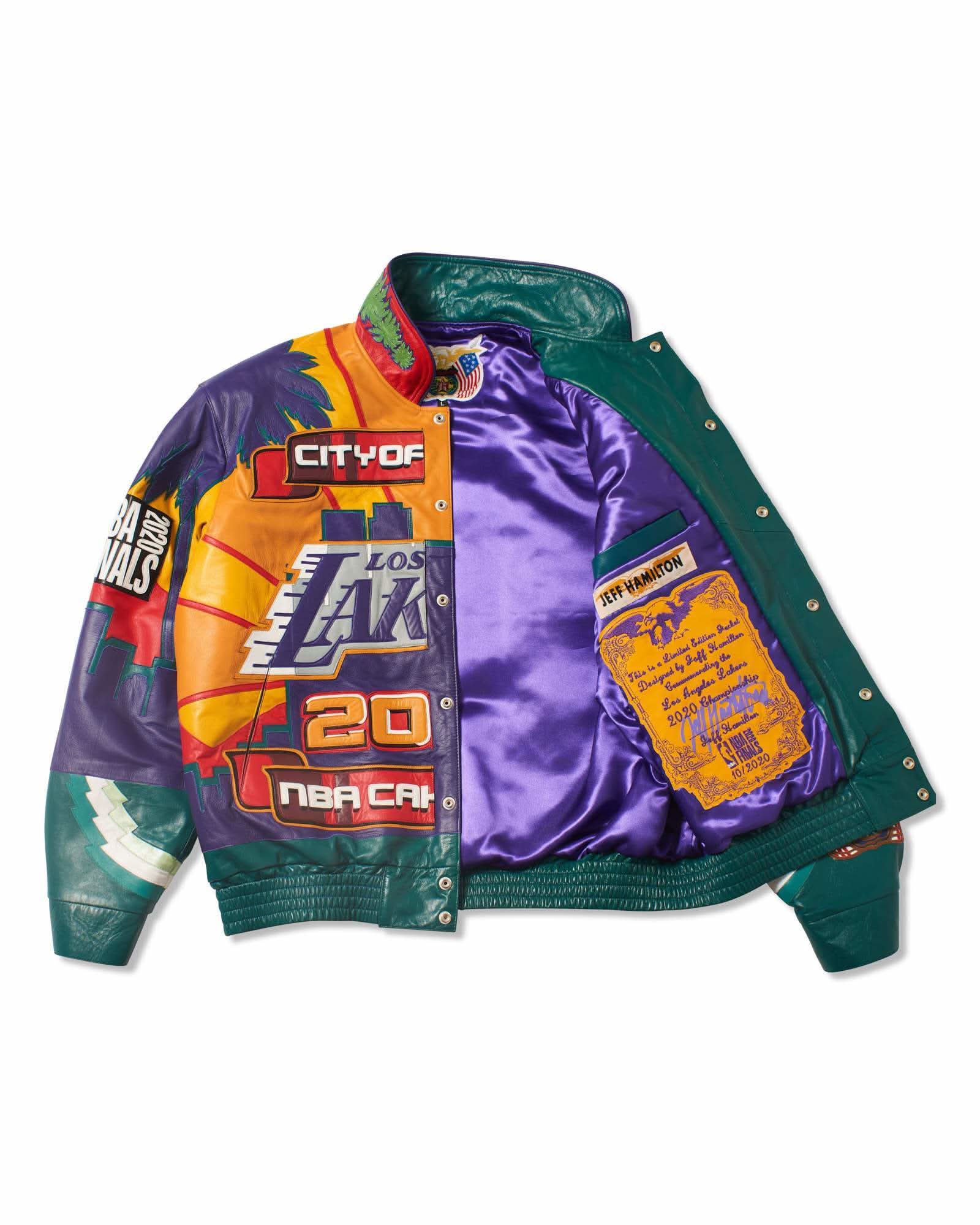 Los Angeles Lakers 2020 Championship Genuine Leather Jacket - Image 3
