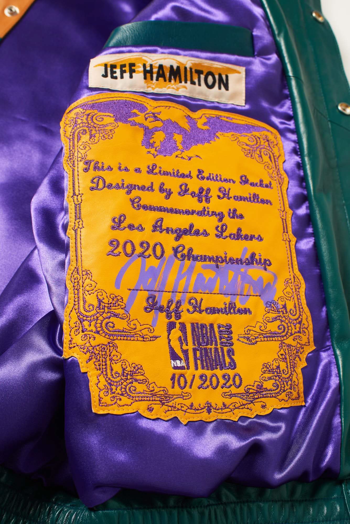 Los Angeles Lakers 2020 Championship Genuine Leather Jacket - Image 4