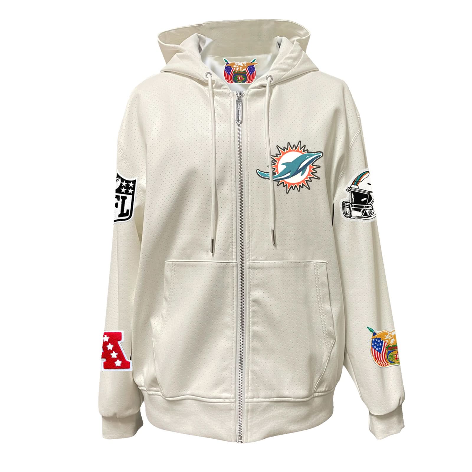 Miami Dolphins Zip-Up Jacket AR - Image 3
