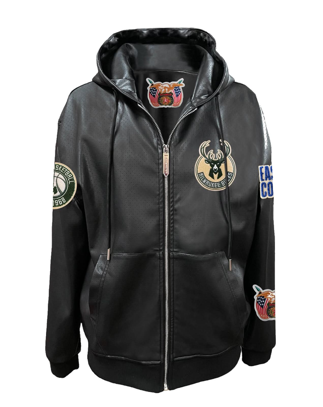 Milwaukee Bucks Zip-Up Jacket - Image 3