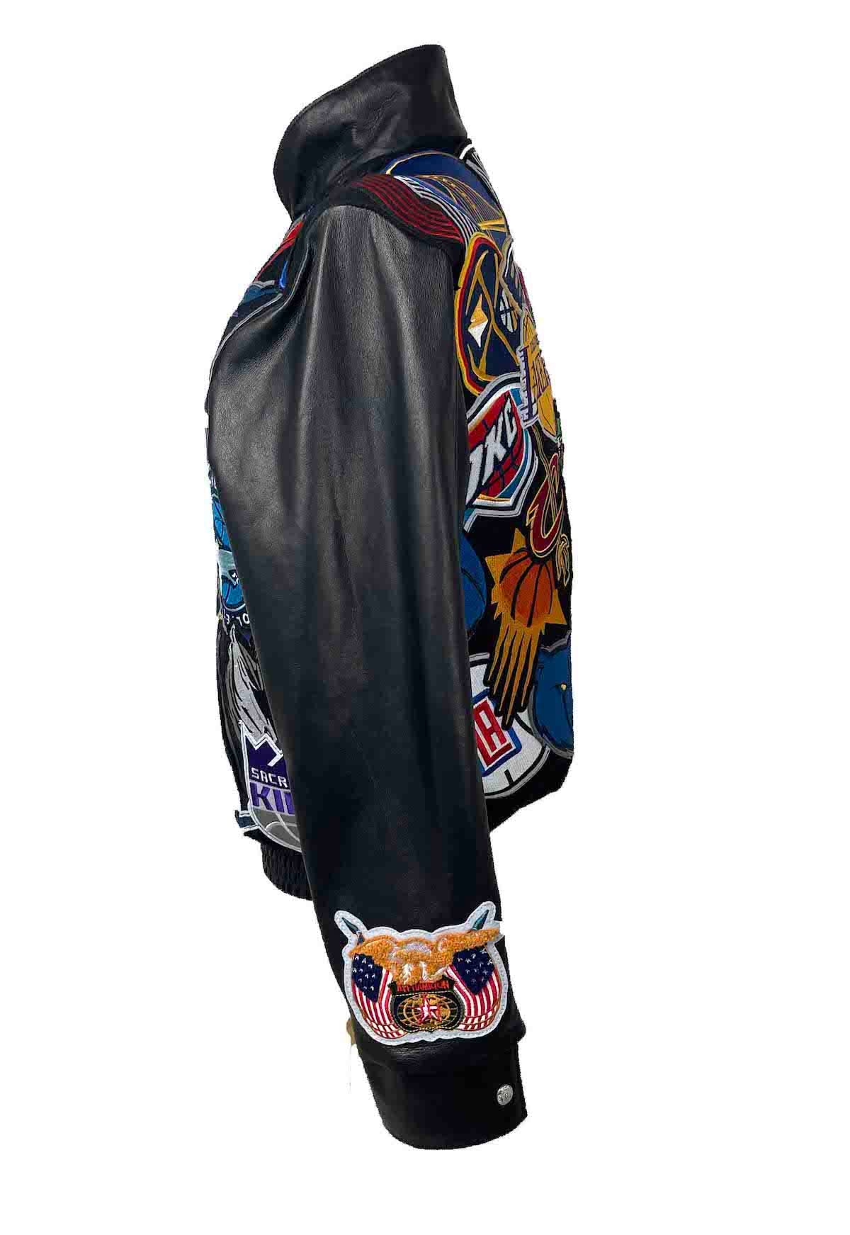 NBA Megapatch Wool & Leather Black - Image 3