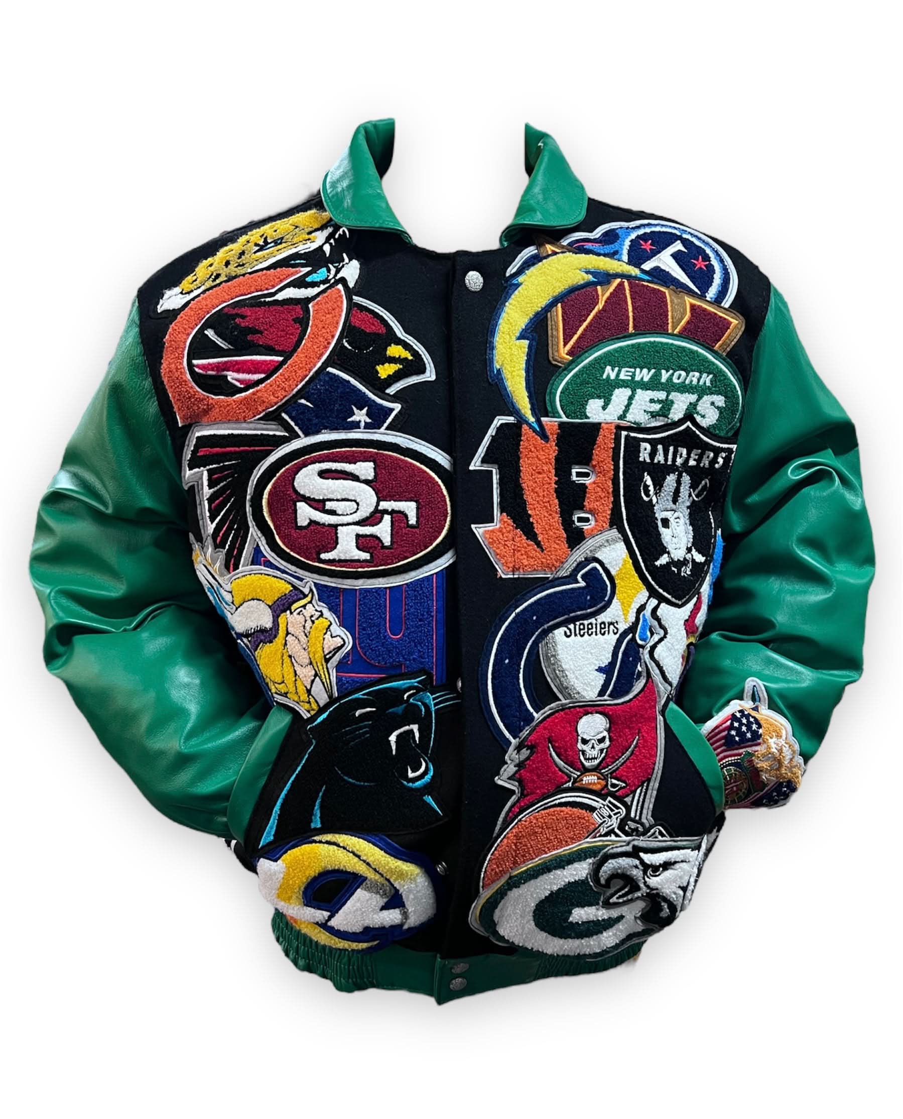 NFL Super Mega Patch Wool & Leather Multiple Colors - Image 3