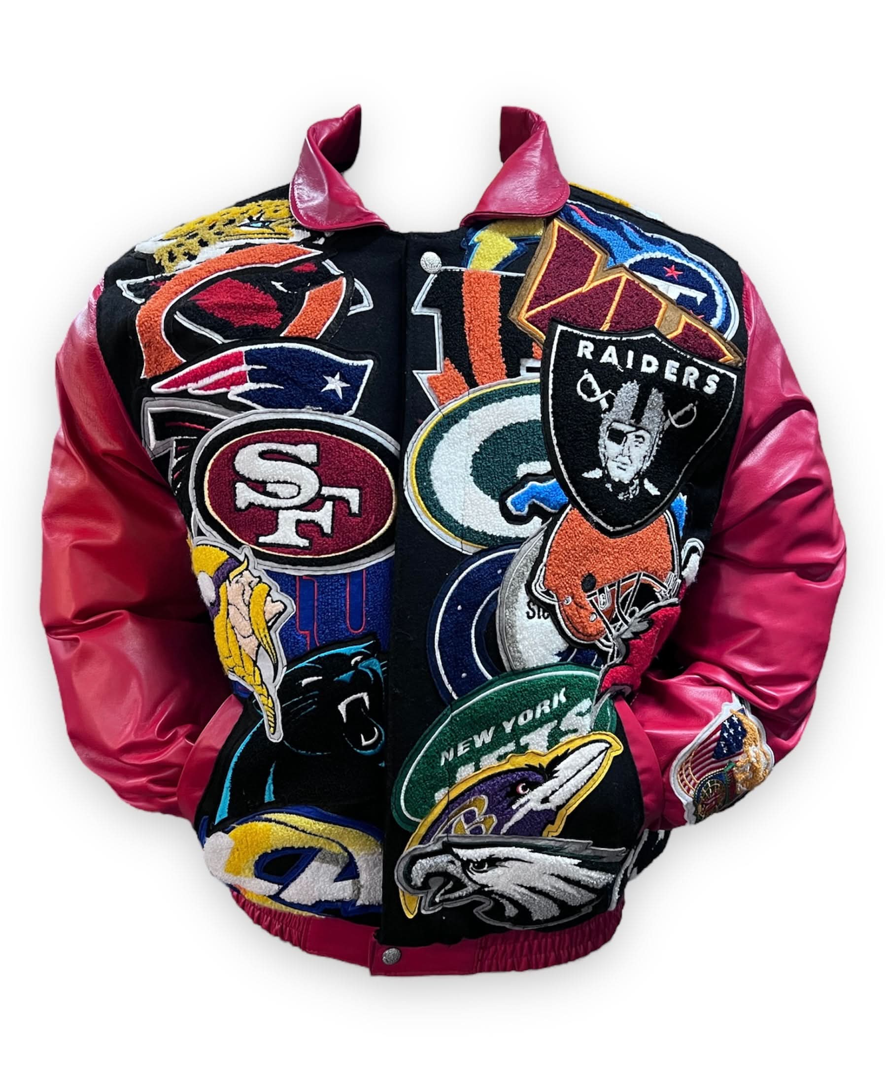 NFL Super Mega Patch Wool & Leather Multiple Colors - Image 4