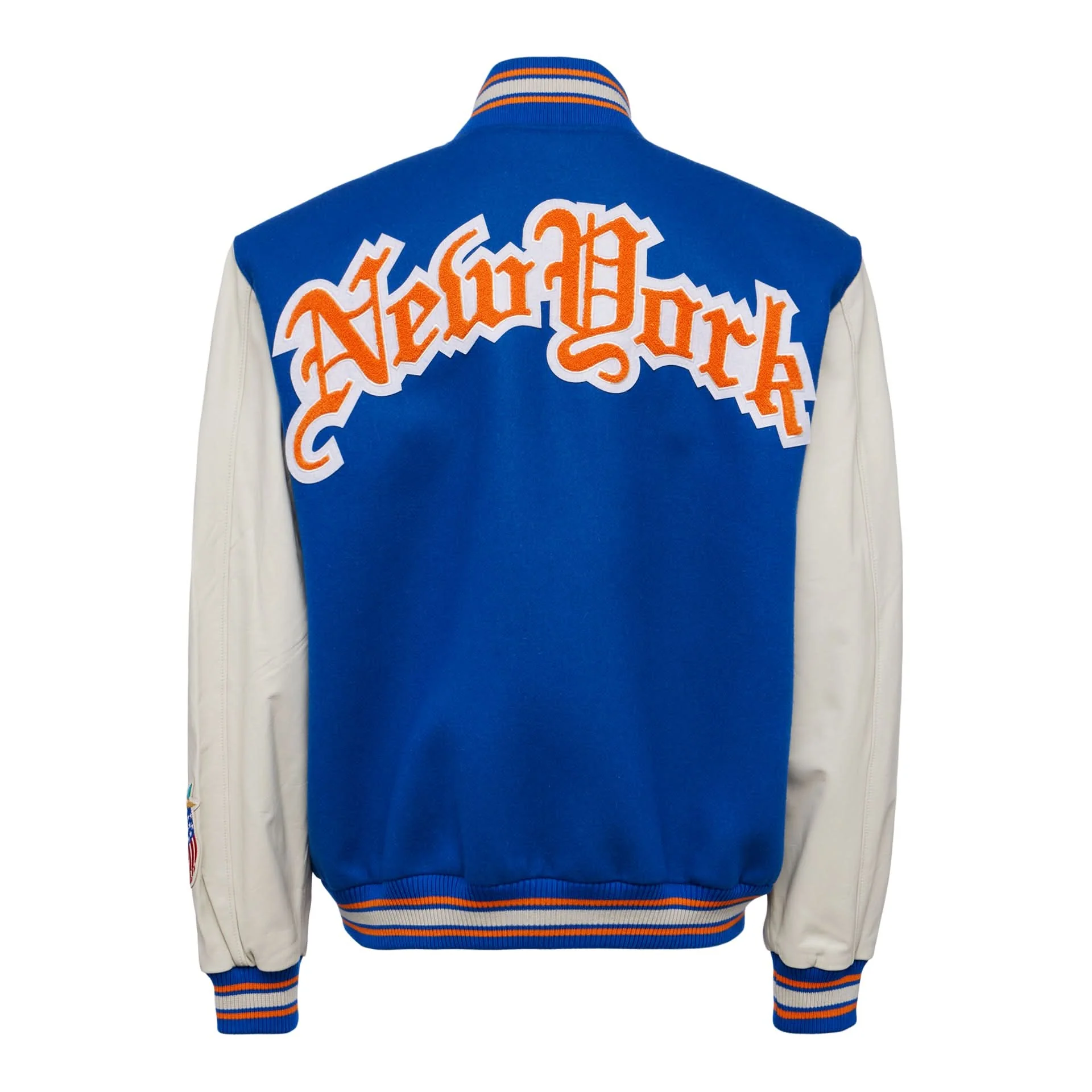 New York Knicks Wool & Leather Varsity Jacket - Image 6