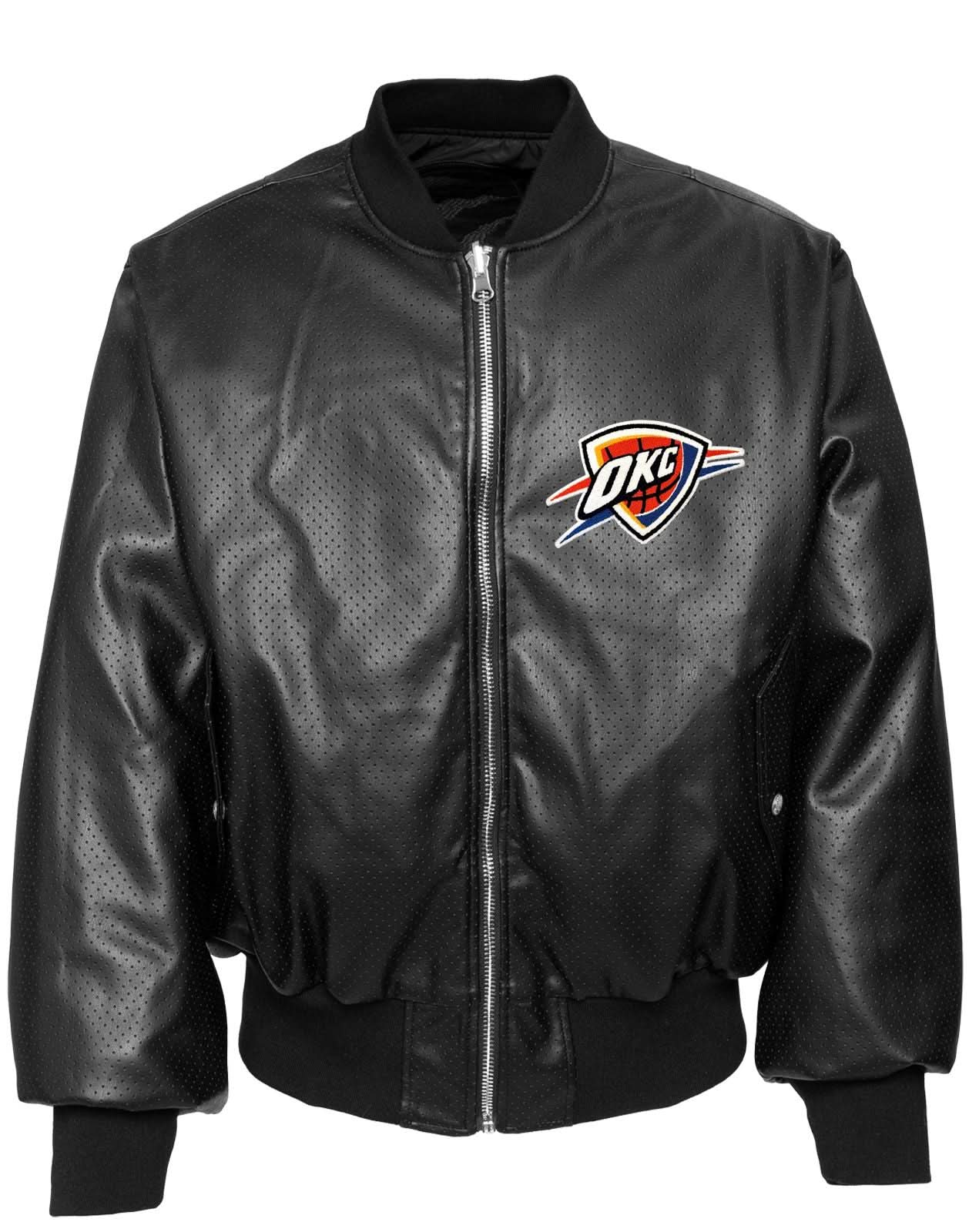 Oklahoma City Thunder X NBA Collage Reversible Bomber Color