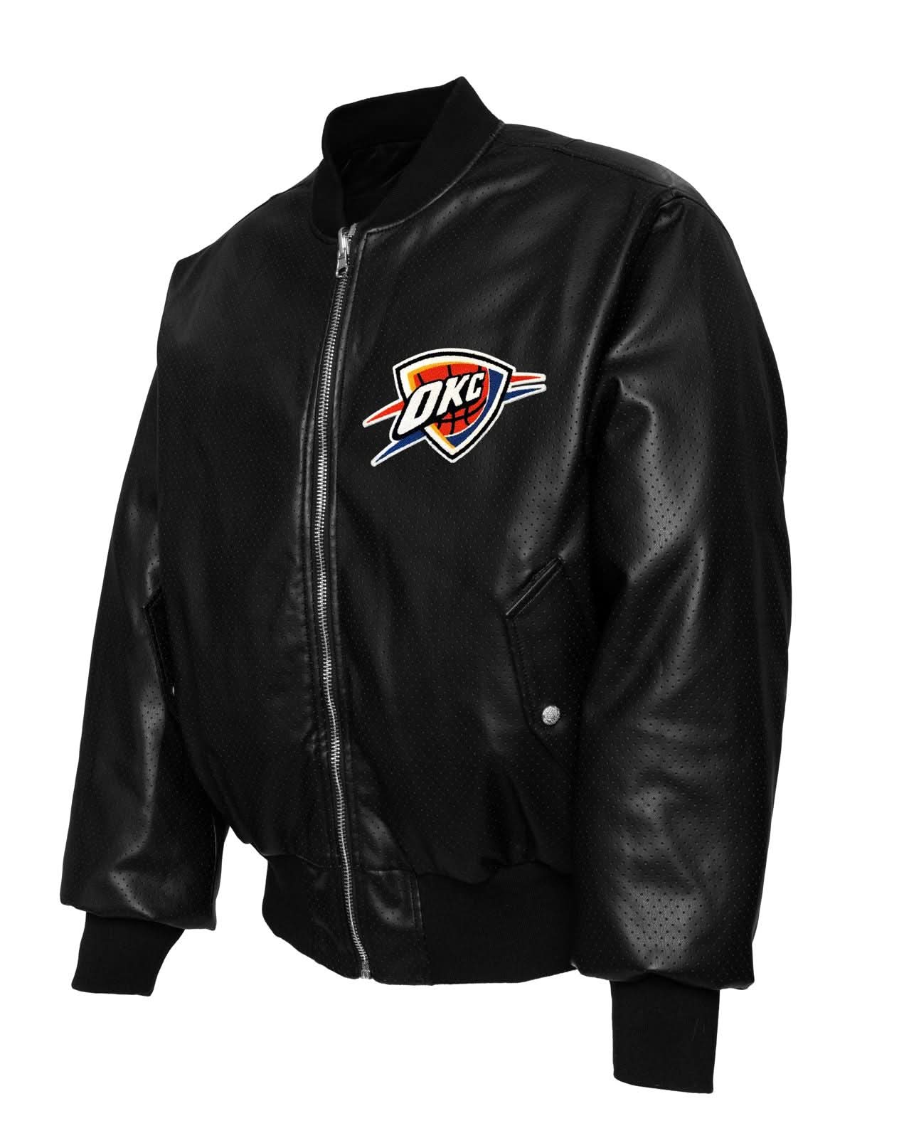 Oklahoma City Thunder X NBA Collage Reversible Bomber Color - Image 3
