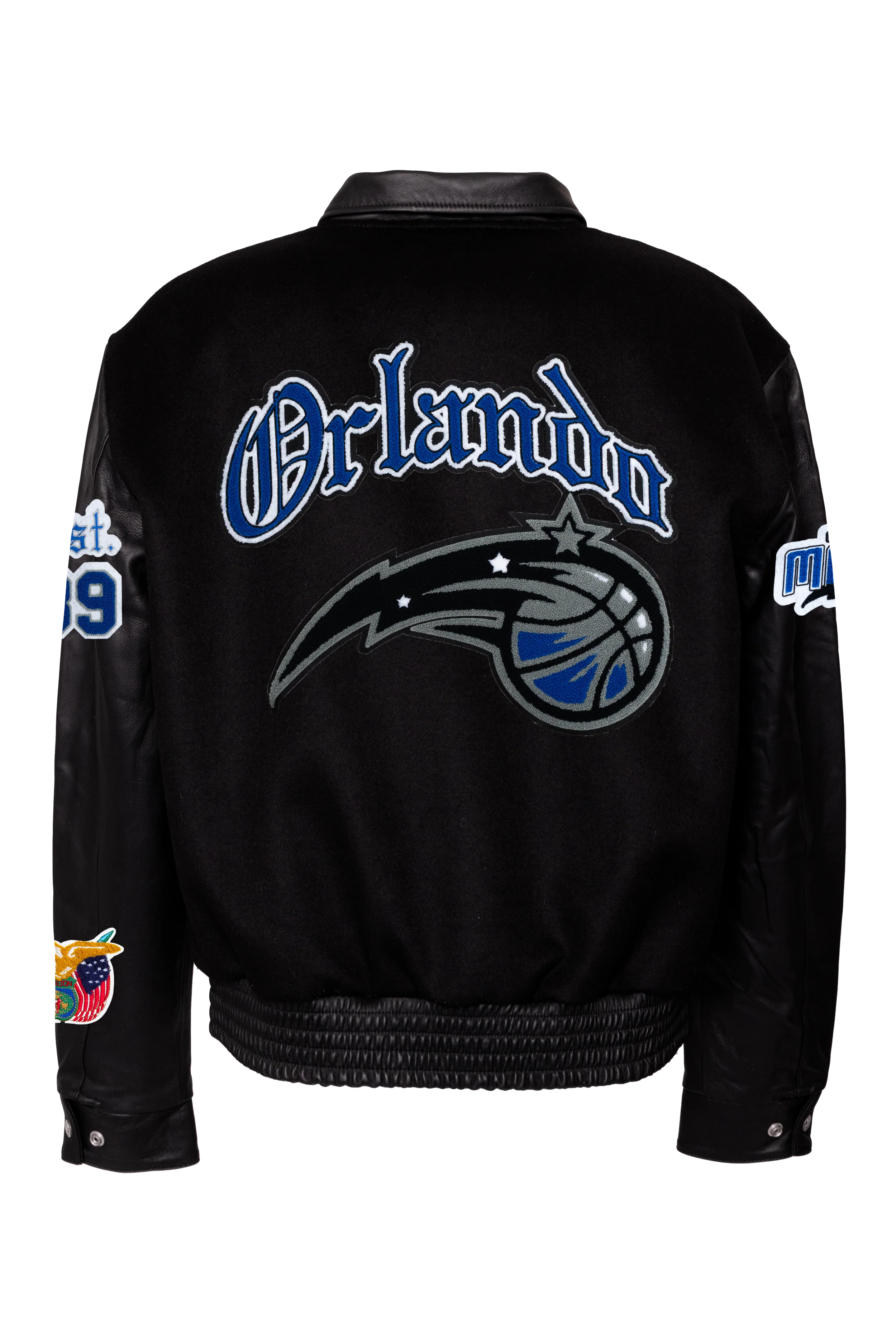 ORLANDO MAGIC Wool & Leather Old English Jacket - AR - Image 2