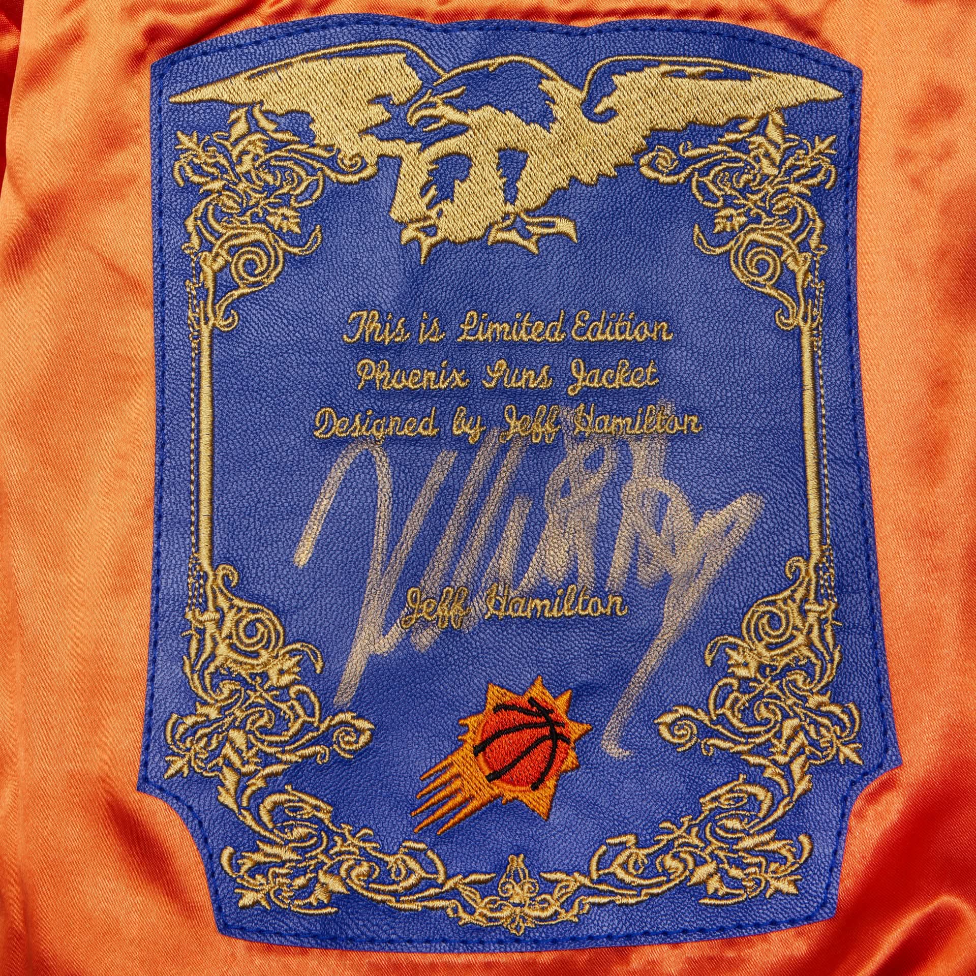Phoenix Suns Wool & Leather Varsity Jacket - Image 3