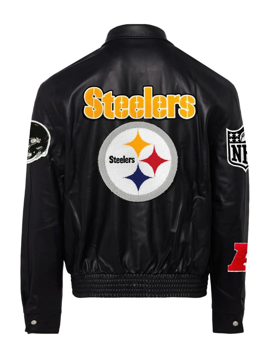 Pittsburgh Steelers Full Leather Jacket Black