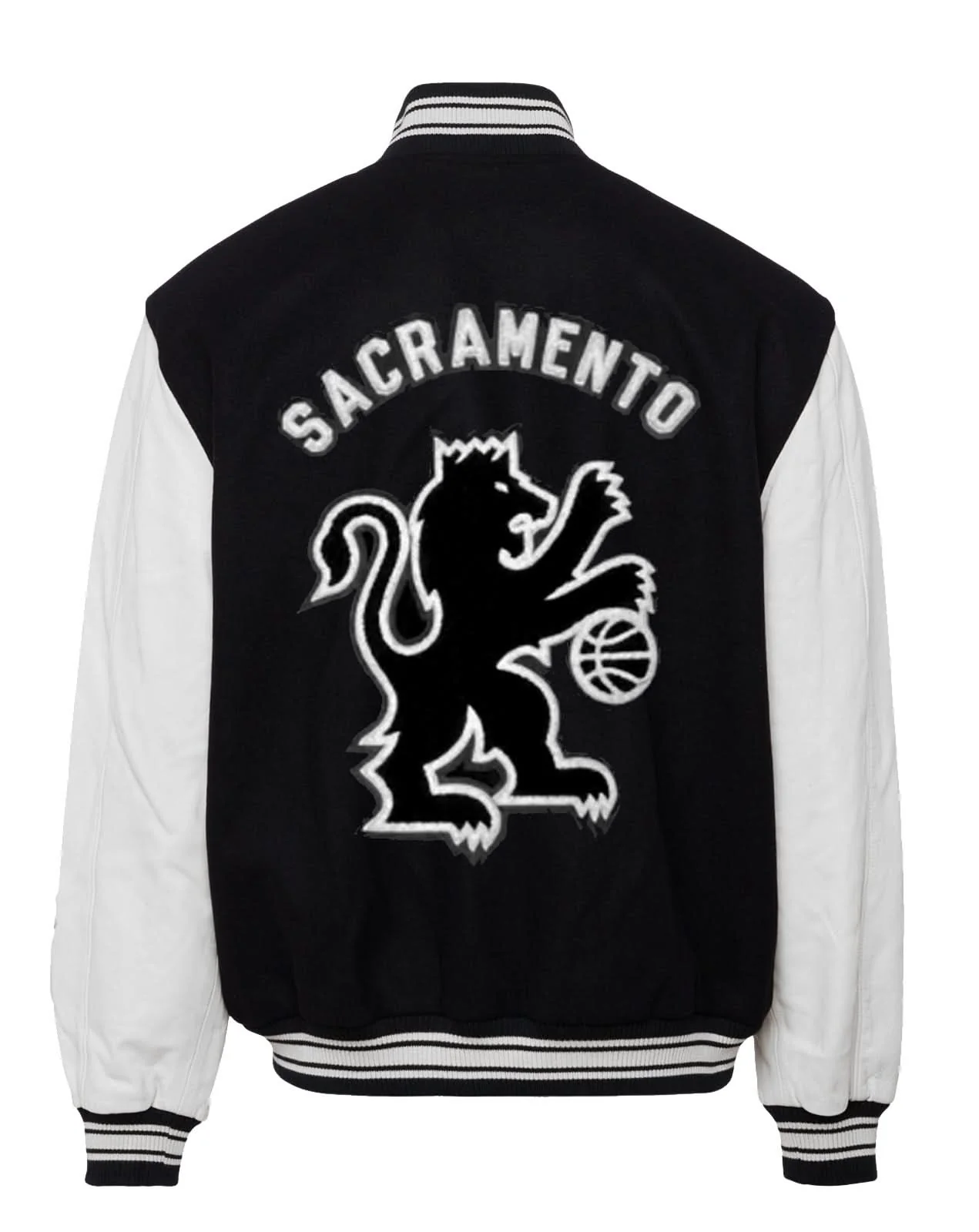 Sacramento Kings Wool & Leather Jacket - Image 4