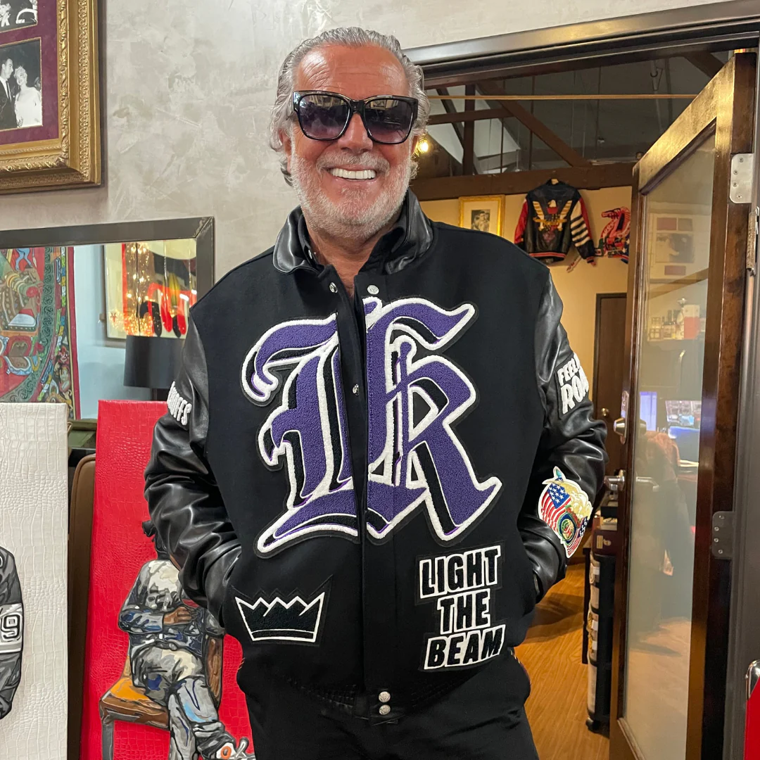 Sacramento Kings Wool & Leather Varsity Jacket - Image 3