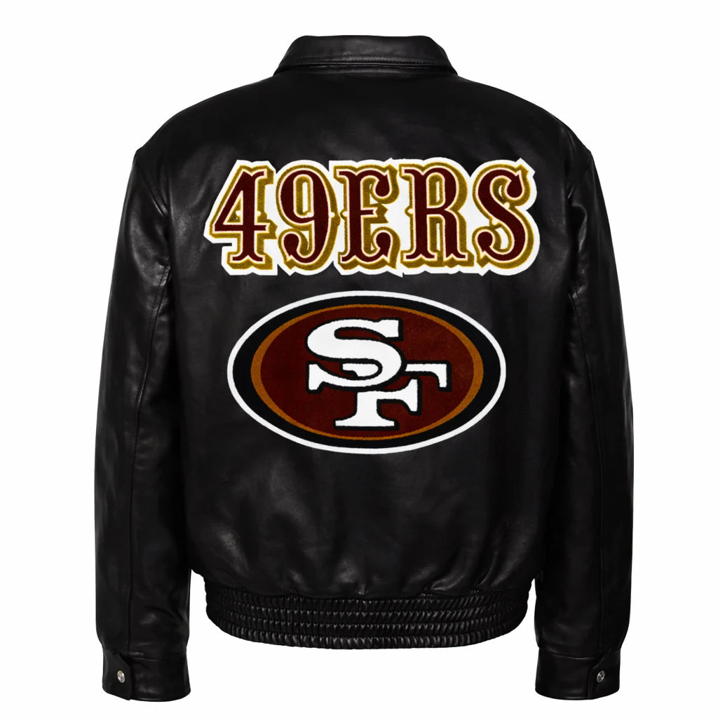 SAN FRANCISCO 49ERS FULL LEATHER JACKET - AR